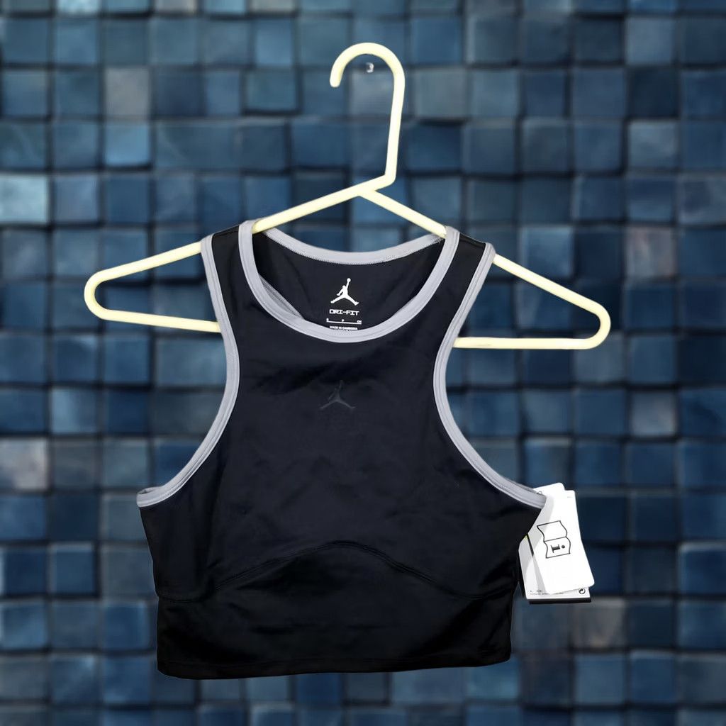 Nike Jordan Dri-FIT Sports Bra Womens Small Black Racerback Bodycon FN5156-010 Size ONE SIZE - 1 Thumbnail