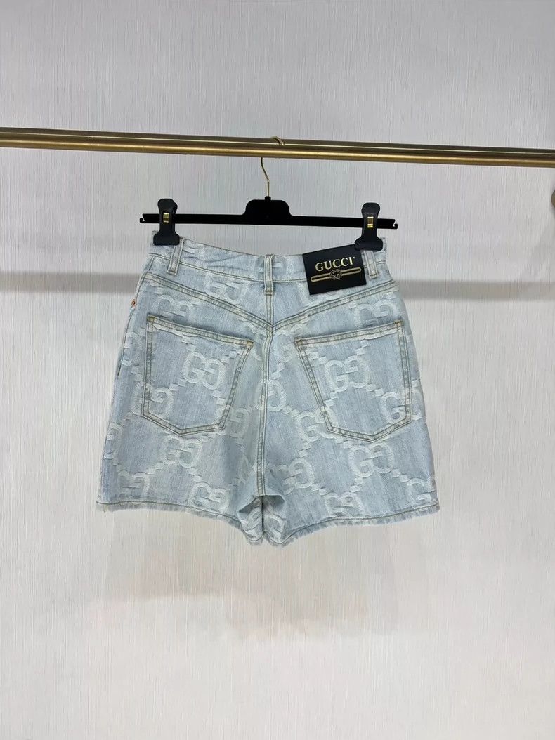 Gucci Gucci Size 23 GG cccard denim shorts size 23 2502-Nextarr Size US 26 / EU 42 - 4 Thumbnail