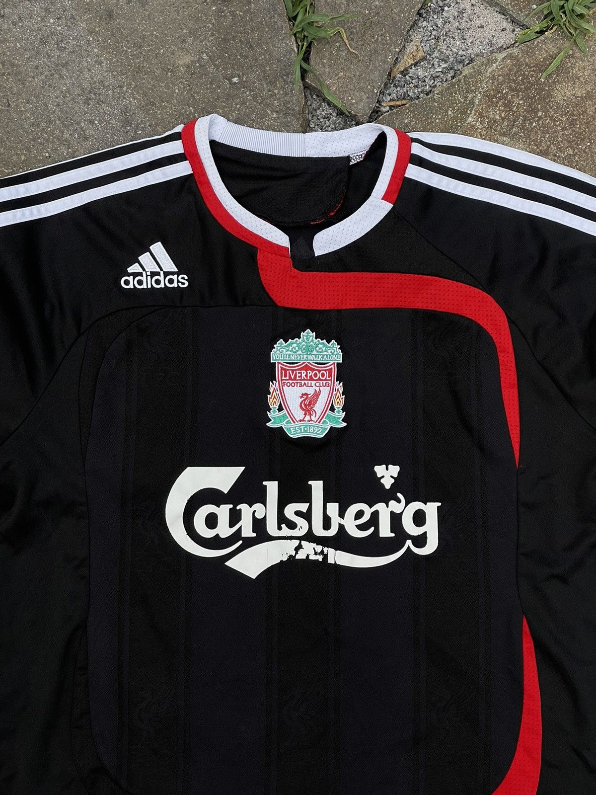 Adidas × Vintage 2007 Adidas Liverpool black jersey vintage Size US S / EU 44-46 / 1 - 4 Thumbnail