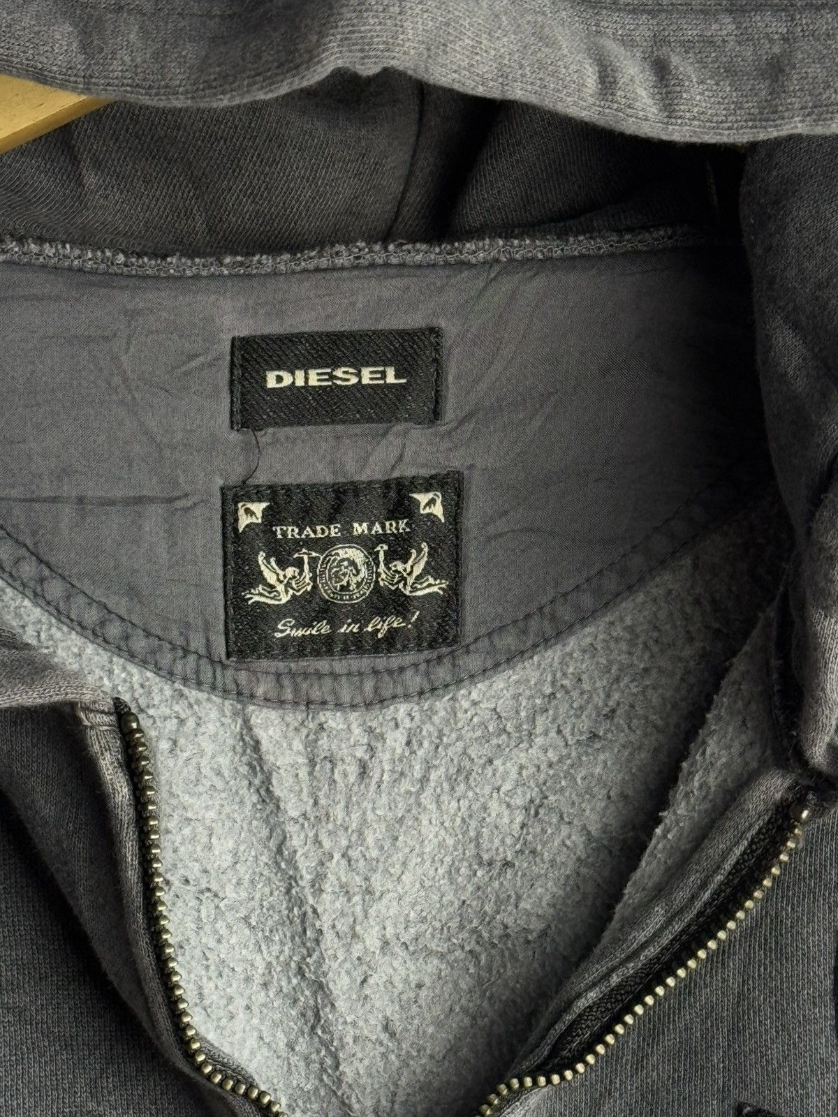 If Six Was Nine × Japanese Brand × Le Grande Bleu (L.G.B.) Faded Diesel Patch Hoodie Size US L / EU 52-54 / 3 - 4 Thumbnail