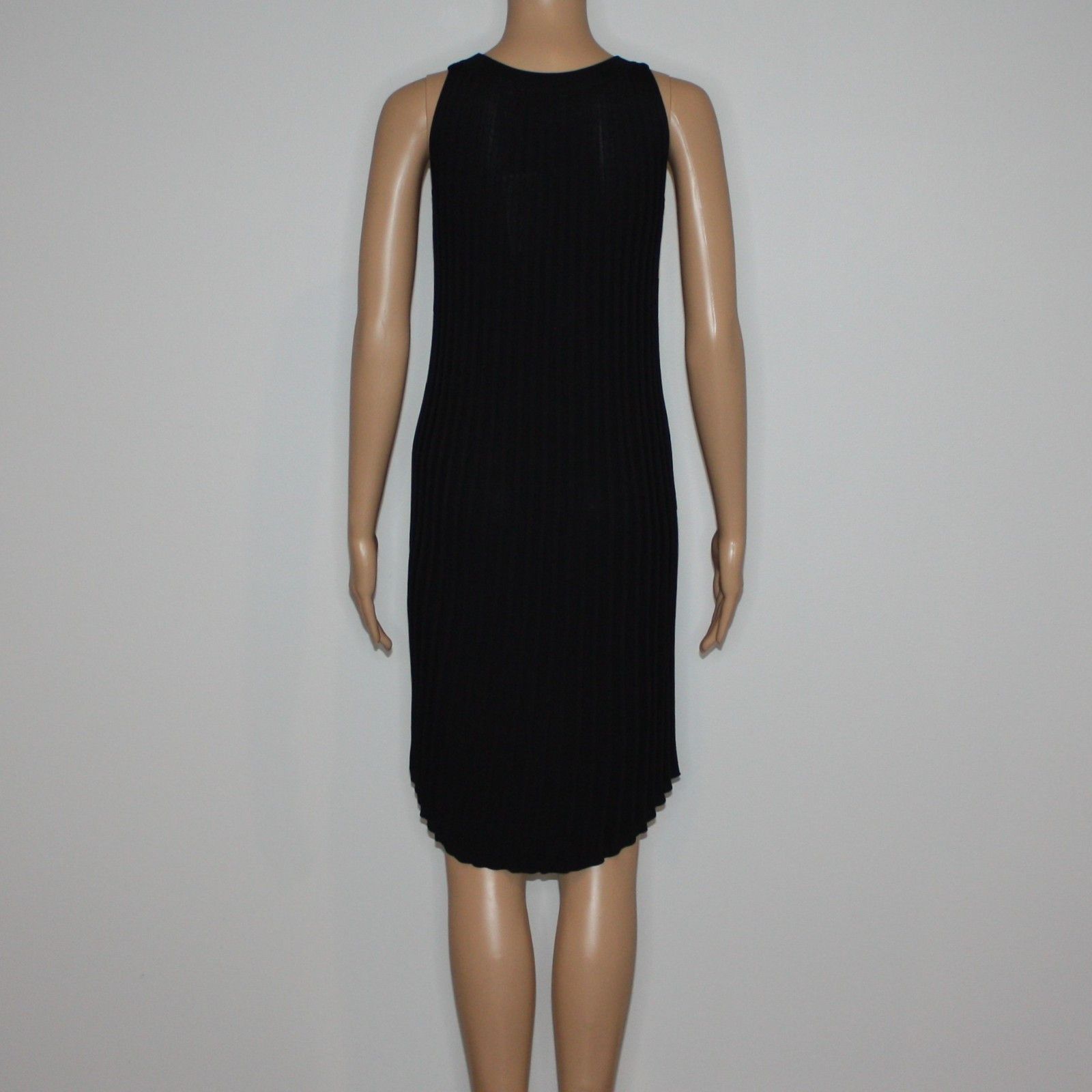 Other Raoul Ribbed Cotton-Blend Mini Black Dress MSRP $715 Size L / US 10 / IT 46 - 7 Thumbnail