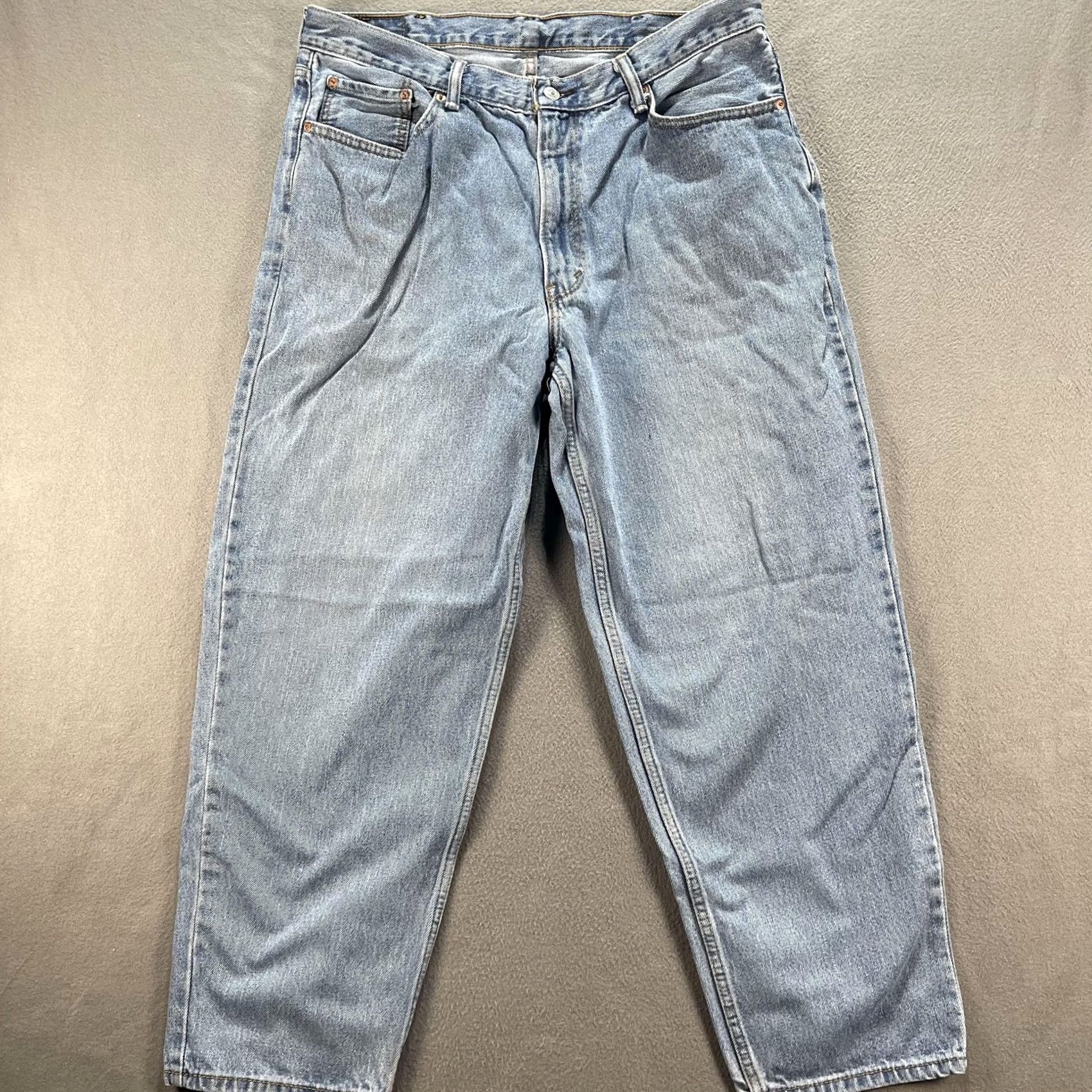 Levi's Levi's Jeans Mens 33x30 Blue Relaxed Tapered Leg Denim Pants 560 Y2K Vintage 90s 500 Series Cotton Pocket Zip Fly Size US 33 - 2 Thumbnail
