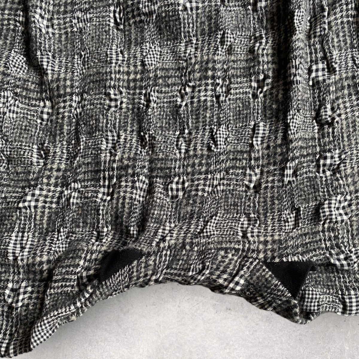 Yohji Yamamoto Y’s Houndstooth Mix Plaid Drop Crotch Shorts Size US 32 / EU 48 - 2 Thumbnail