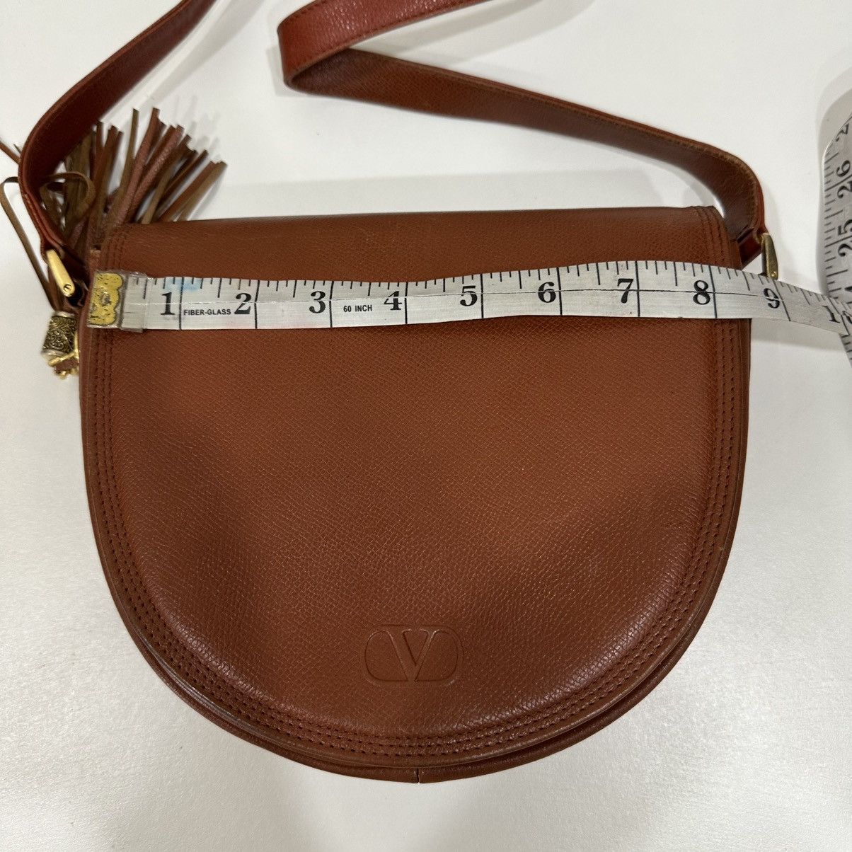 Valentino ‼️LD‼️VALENTINO GARAVANI REDDISH BROWN LEATHER SHOULDER BAG Size ONE SIZE - 8 Thumbnail