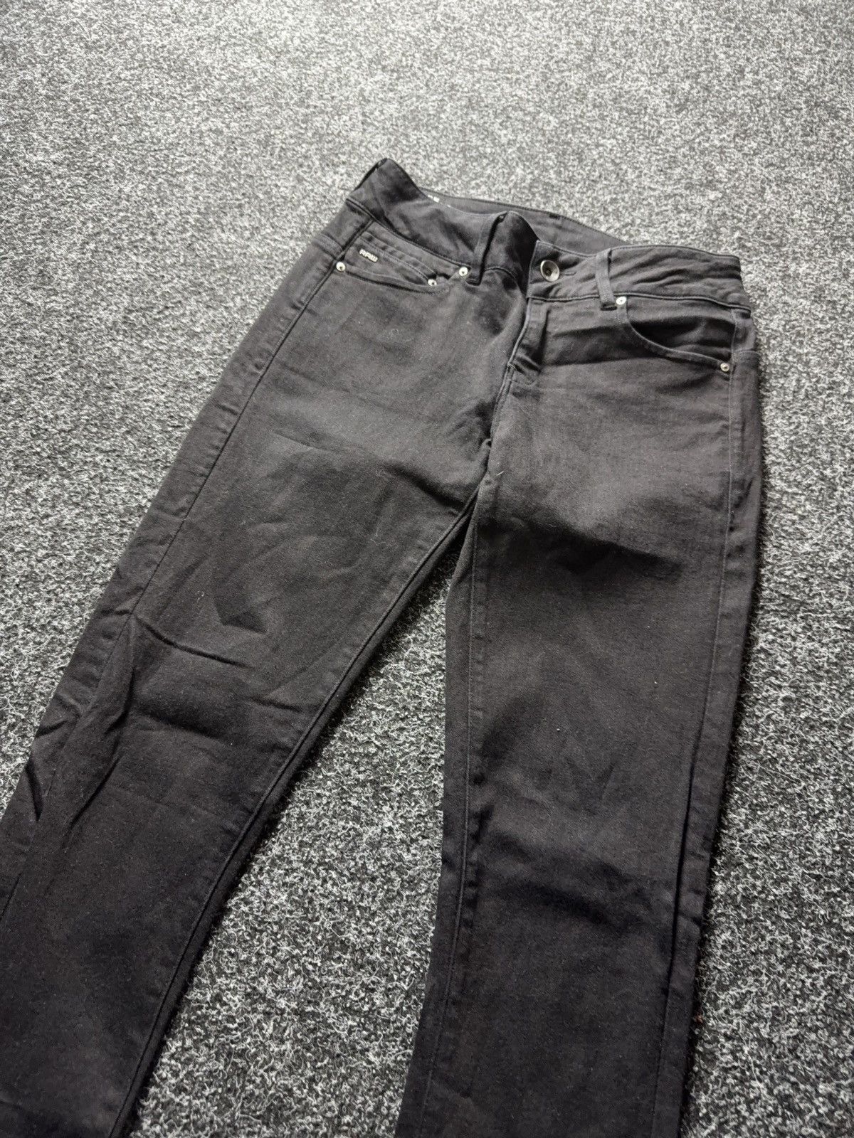 G-Star Y2K 00s vntg G-Star RAW Midge Cody Mid Skinny Black Jeans Size 28" / US 6 / IT 42 - 6 Thumbnail