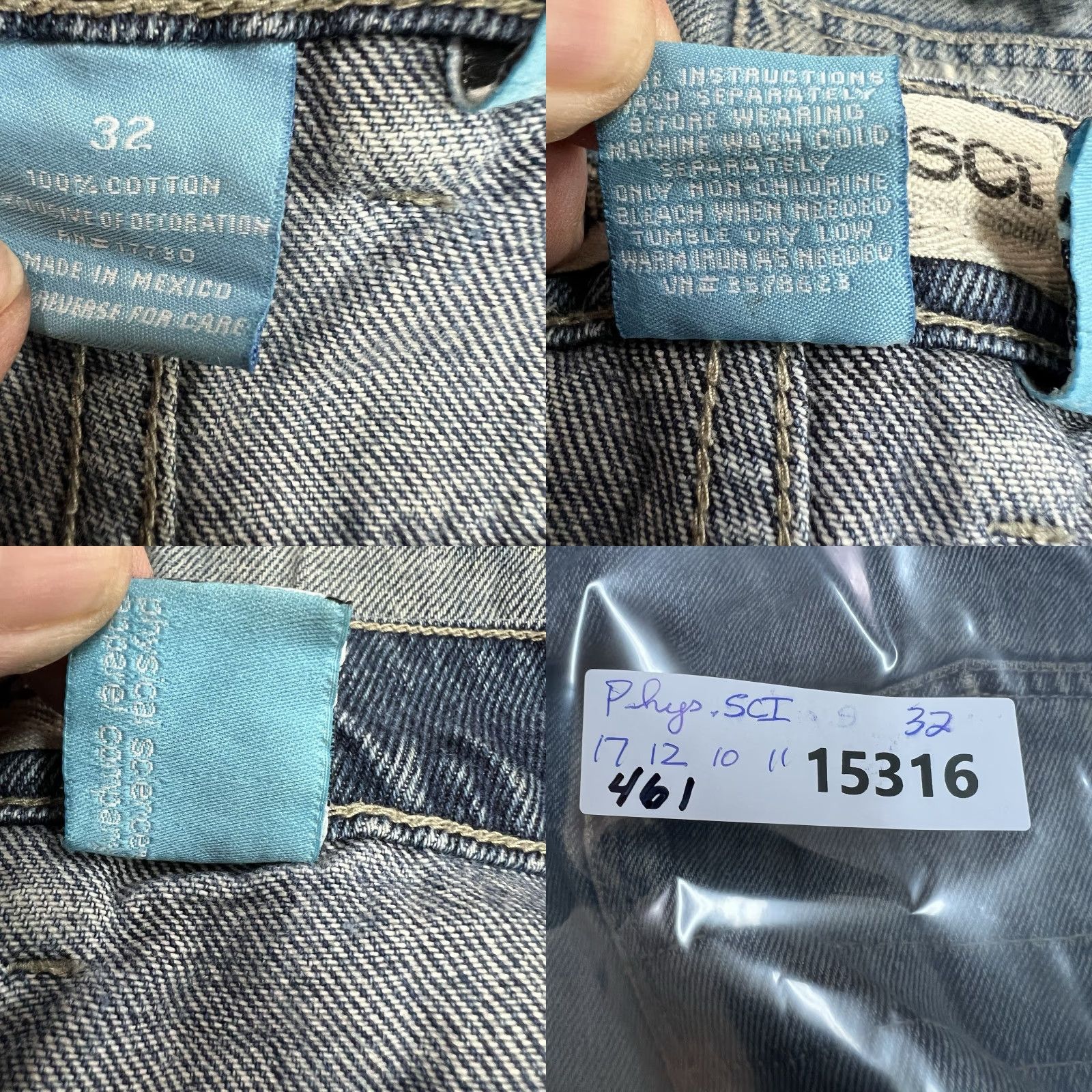 Vintage VINTAGE Phys.sci. Cargo Shorts Men 32 Blue Distressed 90s Mid Rise 12in Inseam Cotton Casual Summer Shorts Mens Size US 32 / EU 48 - 8 Thumbnail