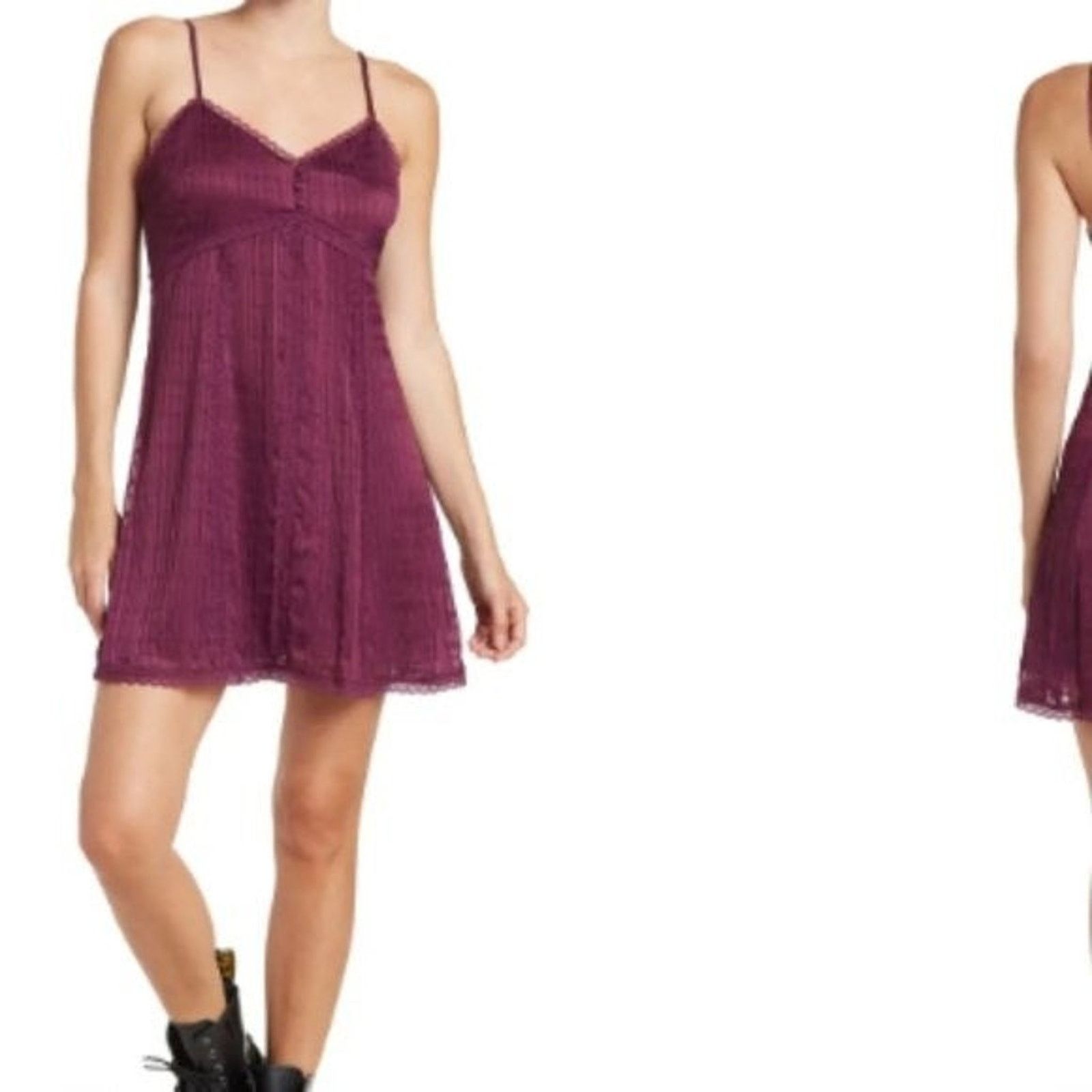 Alice + Olivia Alice + Olivia burgundy babydoll dress Size M / US 6-8 / IT 42-44 - 1 Thumbnail
