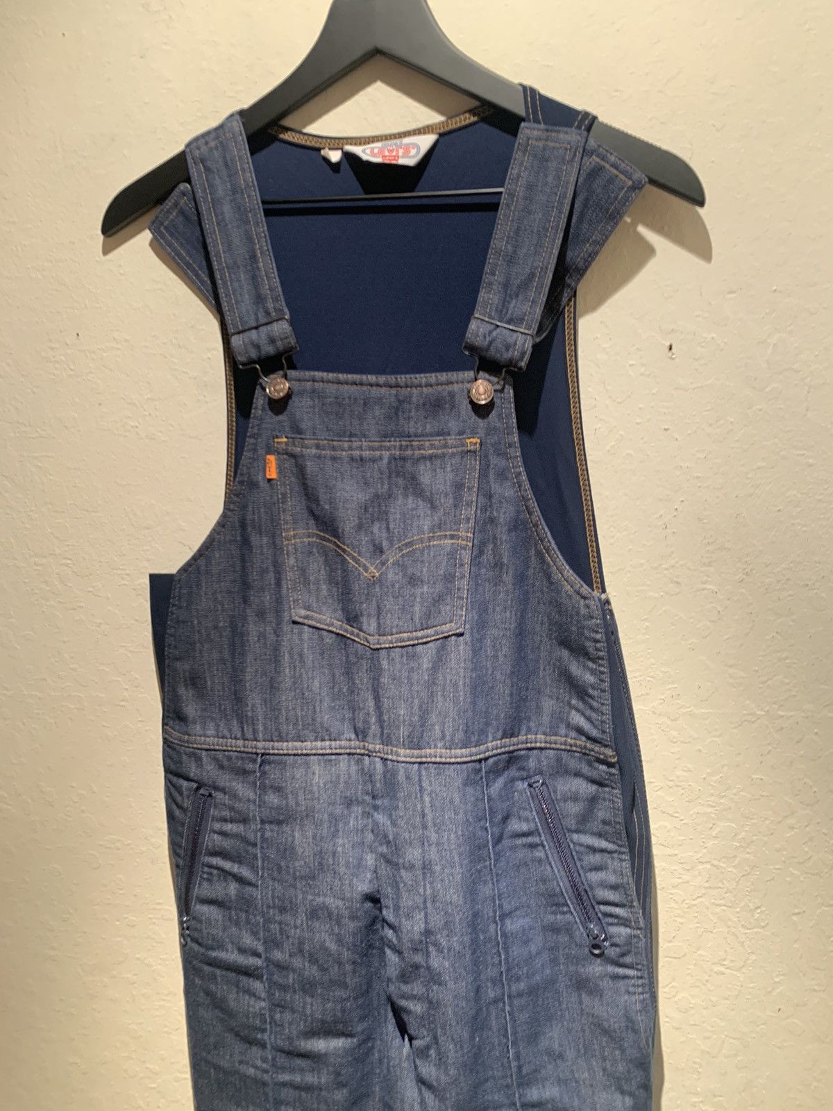 Levi's × Vintage *RARE* Vintage 70’s Levi’s Orange Tab Ski Snow Bib Overalls Size US 34 / EU 50 - 2 Thumbnail