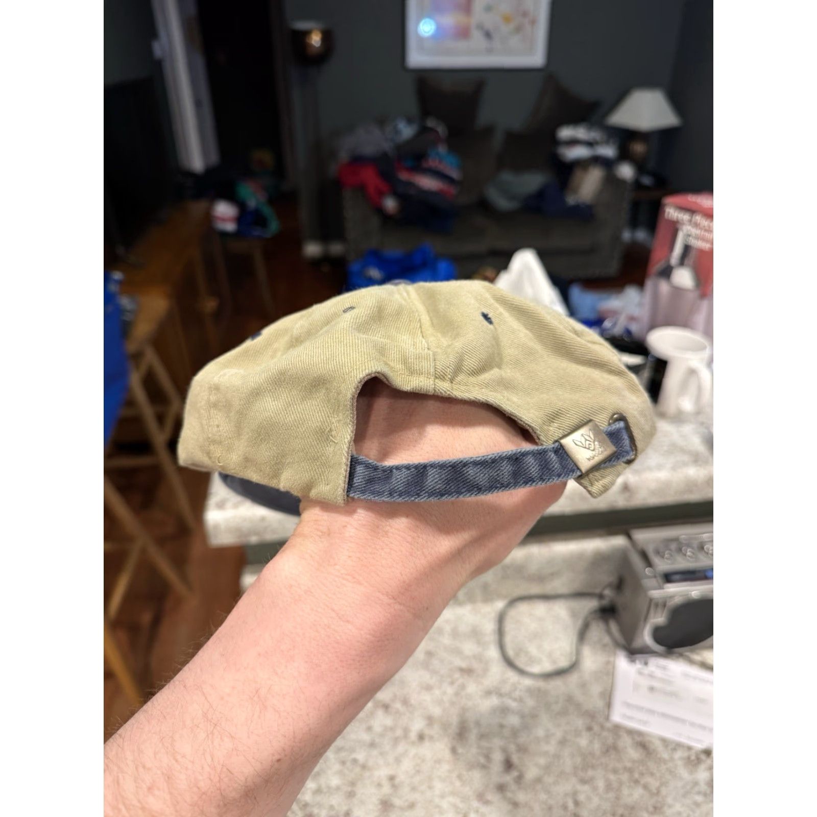 Vintage VINTAGE 1995 Friends Promotional Yupoong Strapback Hat Cap NBC Warner Bros Baseball Cap Adjustable Men One Size Beige 90s TV Women/Men Size ONE SIZE - 4 Thumbnail