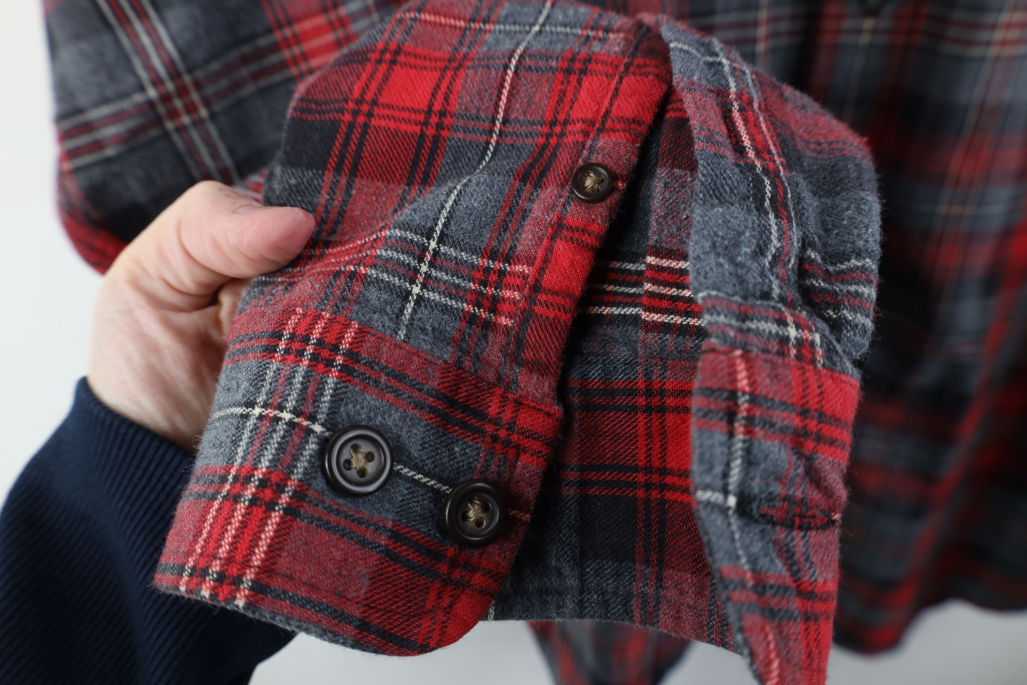 Eddie Bauer Vintage 90s Eddie Bauer Flannel Collared Button Shirt Plaid Size US L / EU 52-54 / 3 - 6 Thumbnail