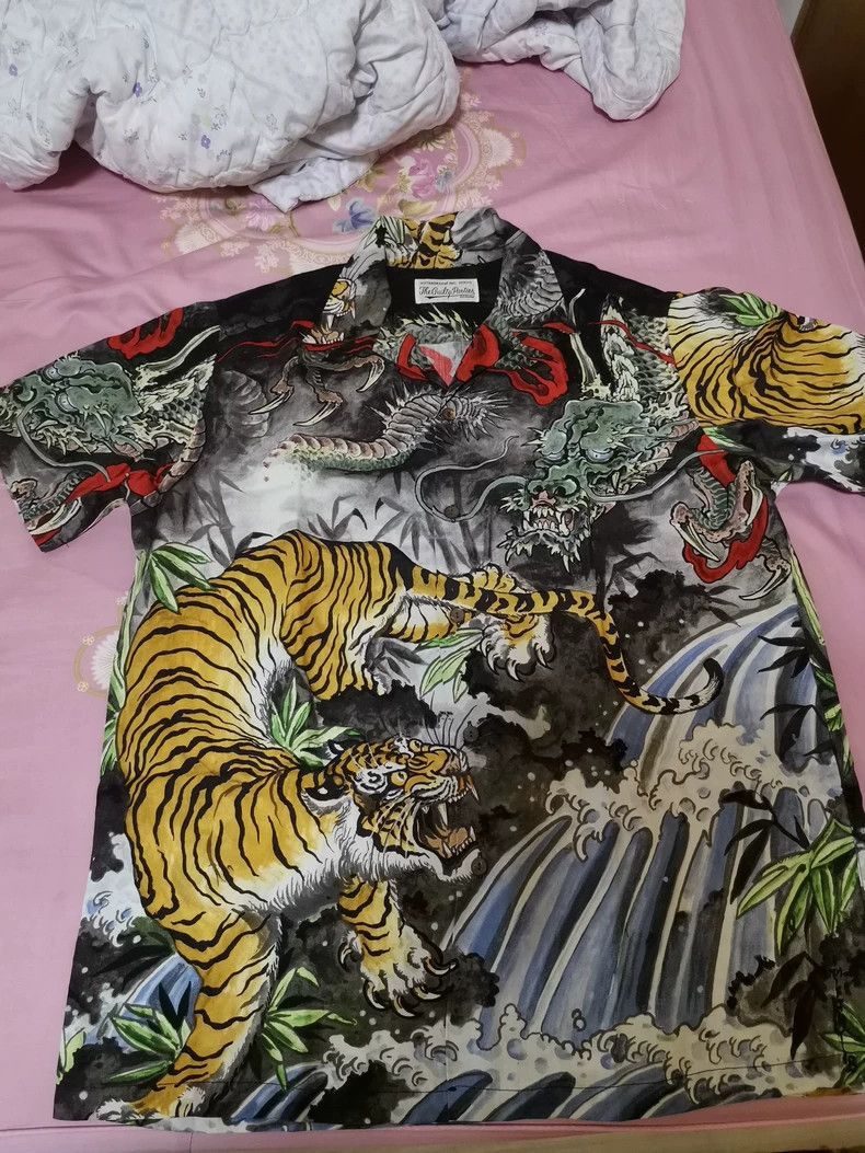 Wacko Maria Wacko Maria19SS Tim Lehi collaboration Dragon Tiger Summer- Size US S / EU 44-46 / 1 - 1 Thumbnail