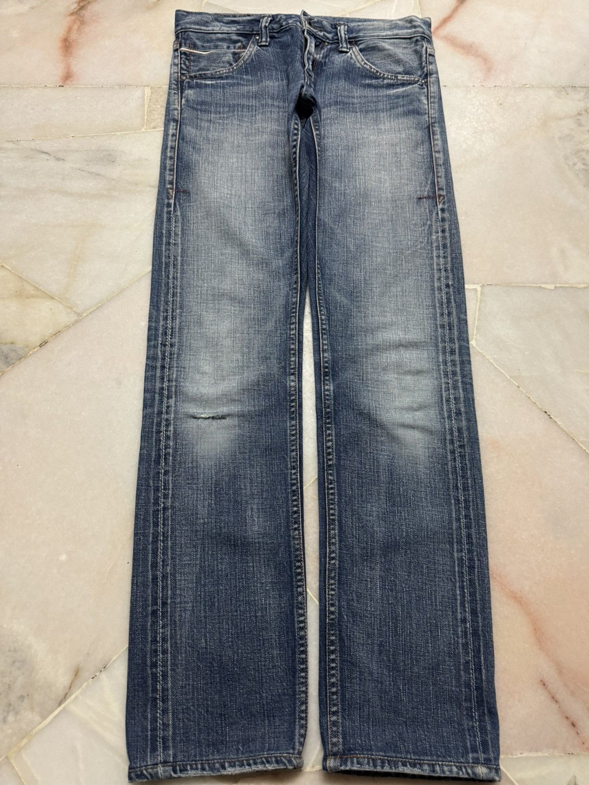 Vintage 💥SELVEDGE 90s💥JOHNBULL GRUNGE STONEWASH DISTRESS DENIM SLIM Size US 28 / EU 44 - 11 Thumbnail