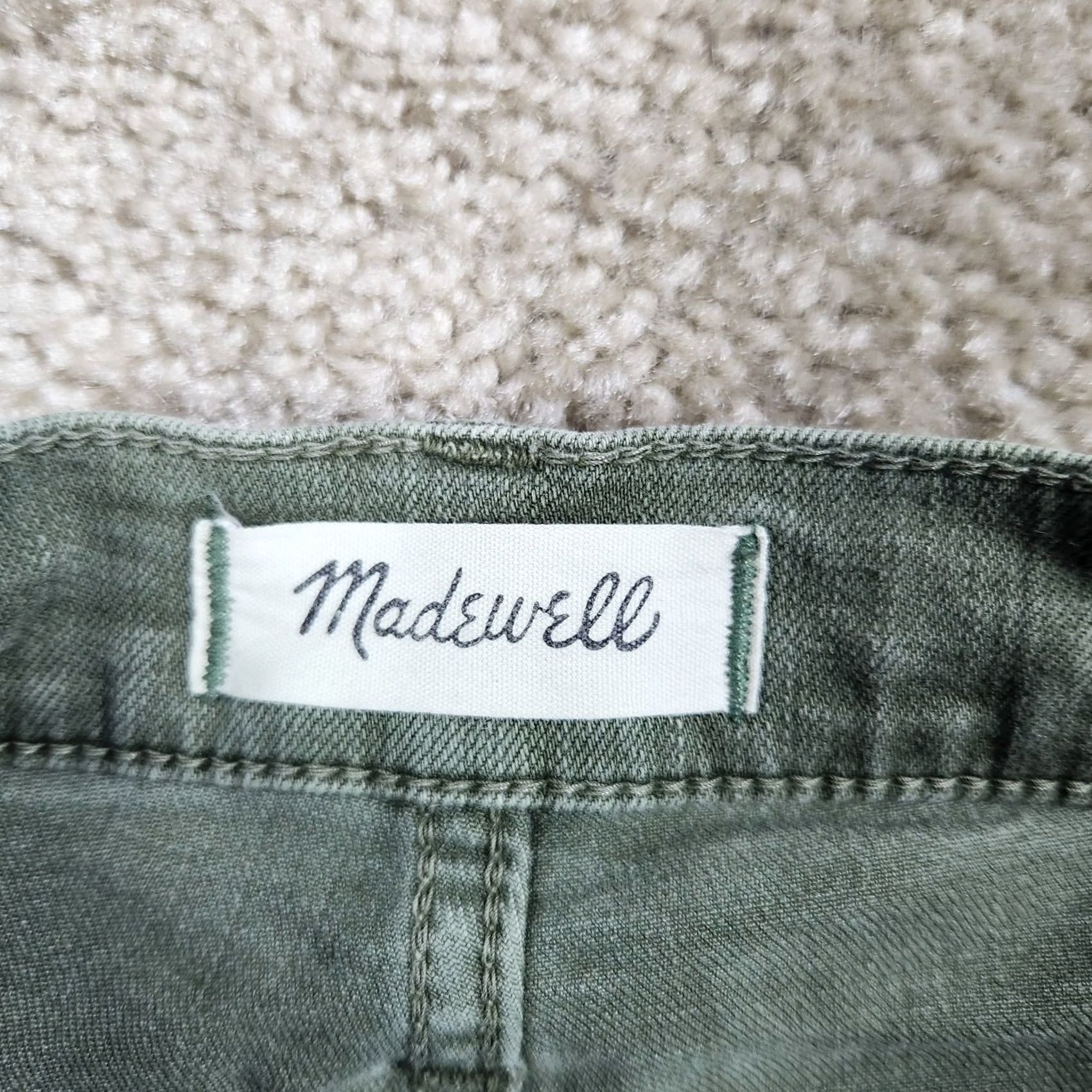 Madewell Madewell Jeans Skinny 25 29in Green Button Fly Button Front 5-Pocket Denim City College Womens Regular Size 25 Modern Vintage No Size 42" / US 20 - 3 Thumbnail