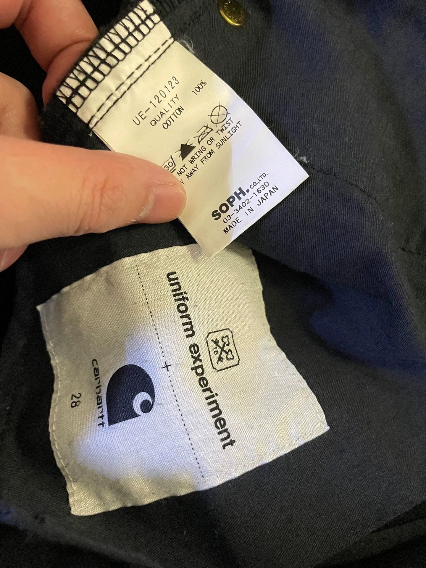 Carhartt UE X CARHARTT Fragment Damaged Pant Washed W28 Near New Size US 28 / EU 44 - 8 Thumbnail
