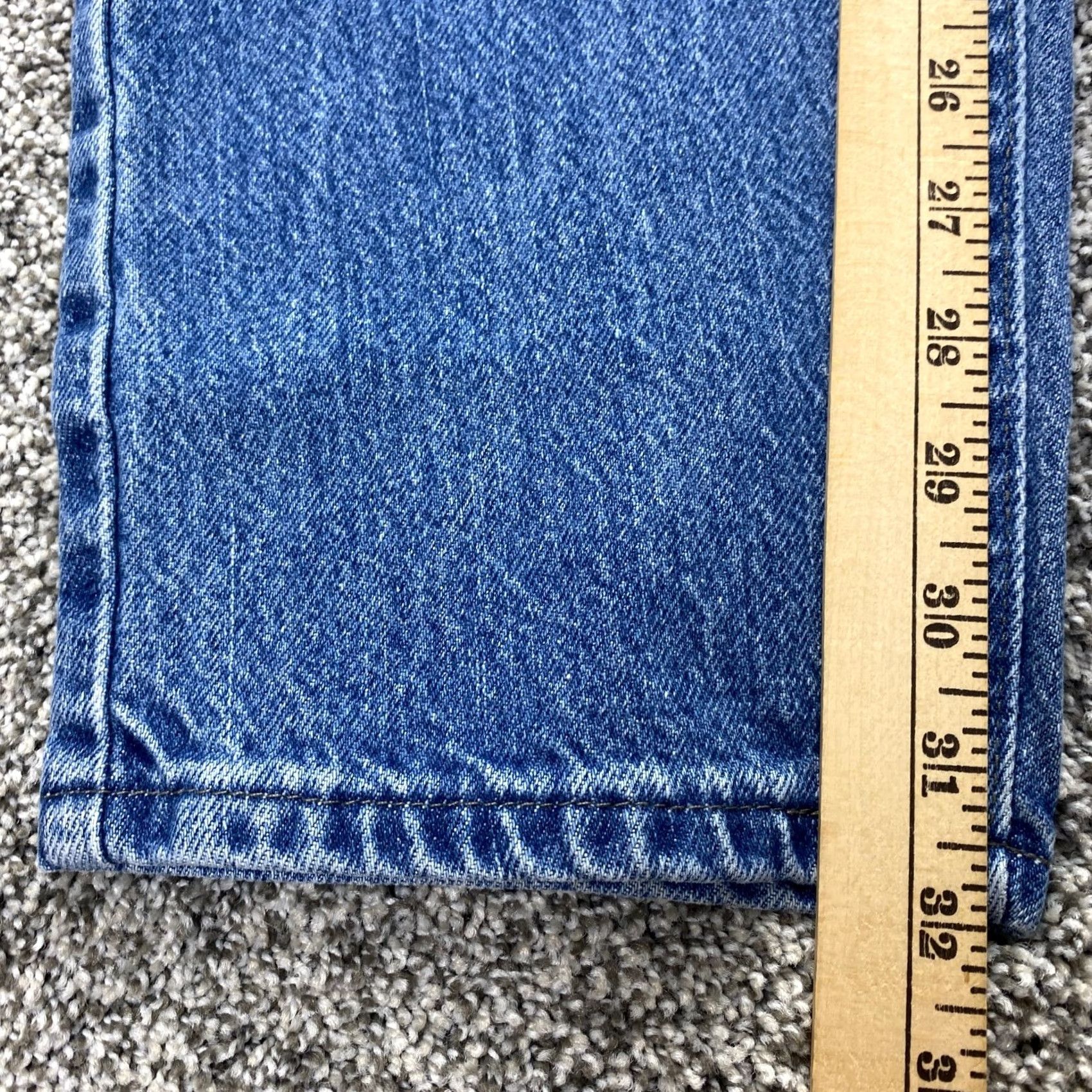 Lee VTG Lee Jeans Womens 14 Dark Blue Denim Pants Tapered Mom High Rise Y2K Western Jeans Moms 90s Retro USA Womens Size 36" / US 14 / IT 50 - 4 Thumbnail