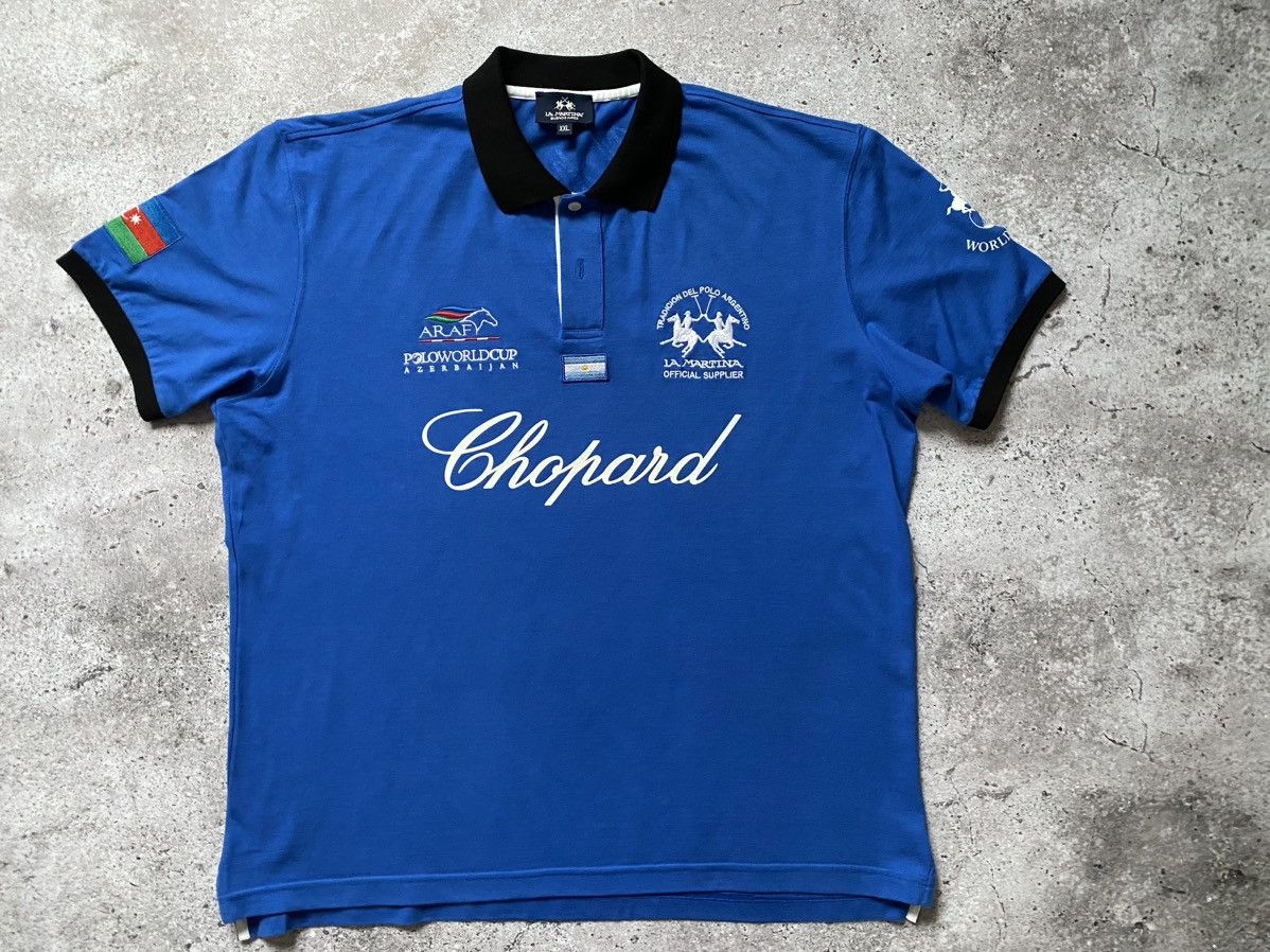 La Martina × Vintage 🇦🇿Vintage La Martina Polo Team T- Shirt World Cup Azerbaijan Size US XXL / EU 58 / 5 - 1 Thumbnail