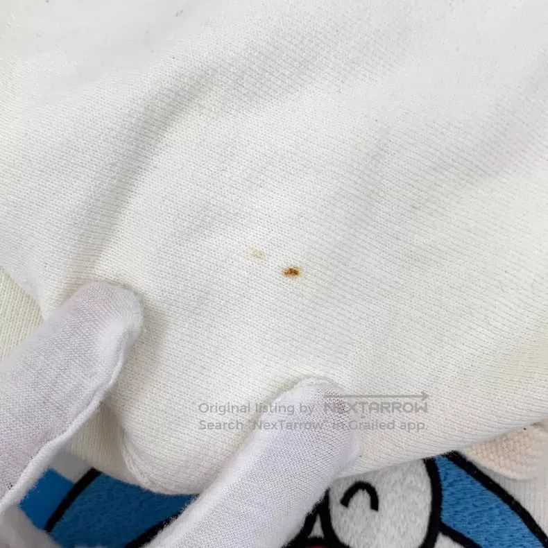 Gucci Gucci White Doraemon printed cotton hooded drawstring long Size L / US 10 / IT 46 - 8 Thumbnail