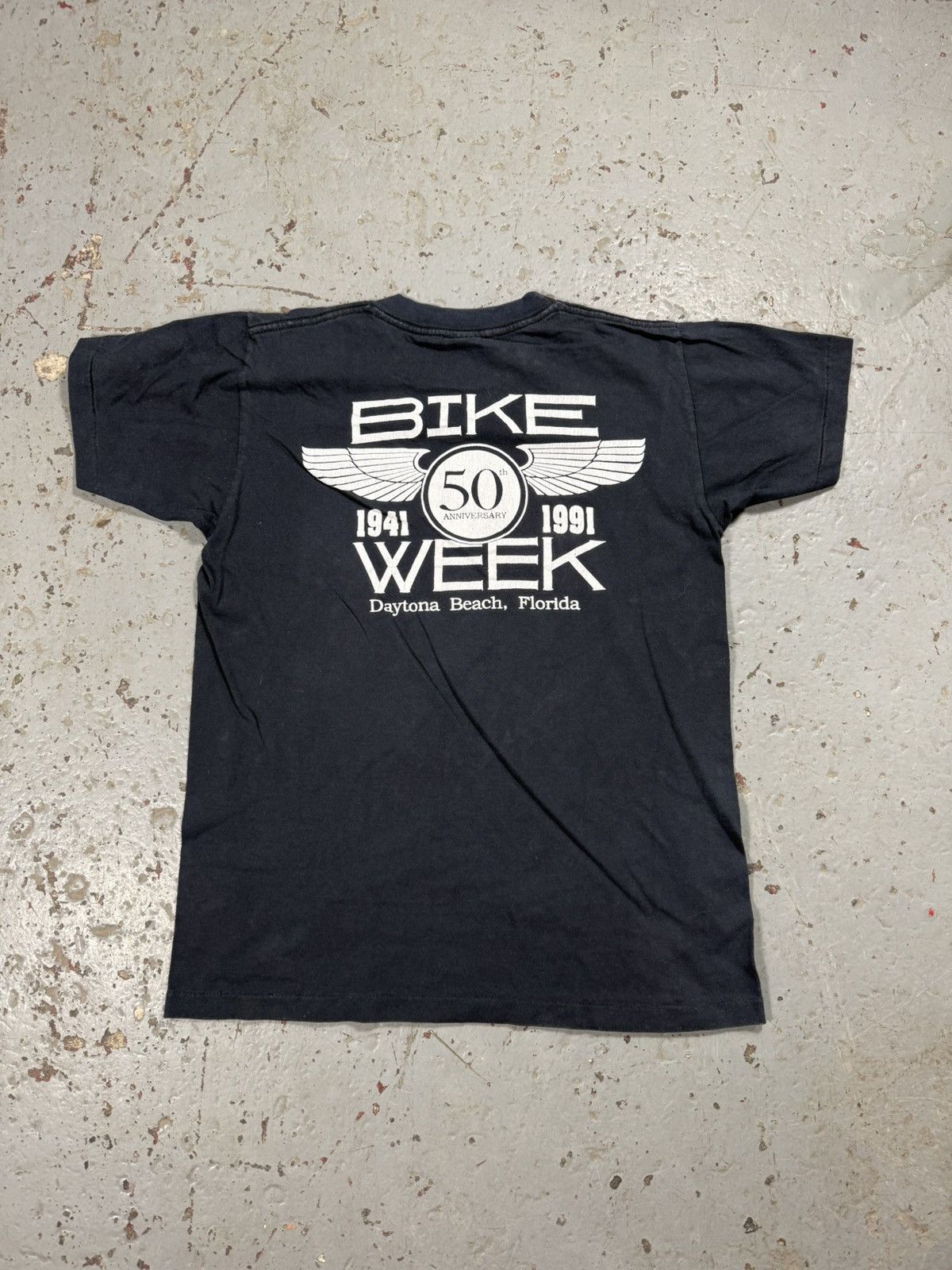 Vintage Vintage Faded 1991 Daytona Bike Week Single Stitch Tee Size US L / EU 52-54 / 3 - 5 Thumbnail