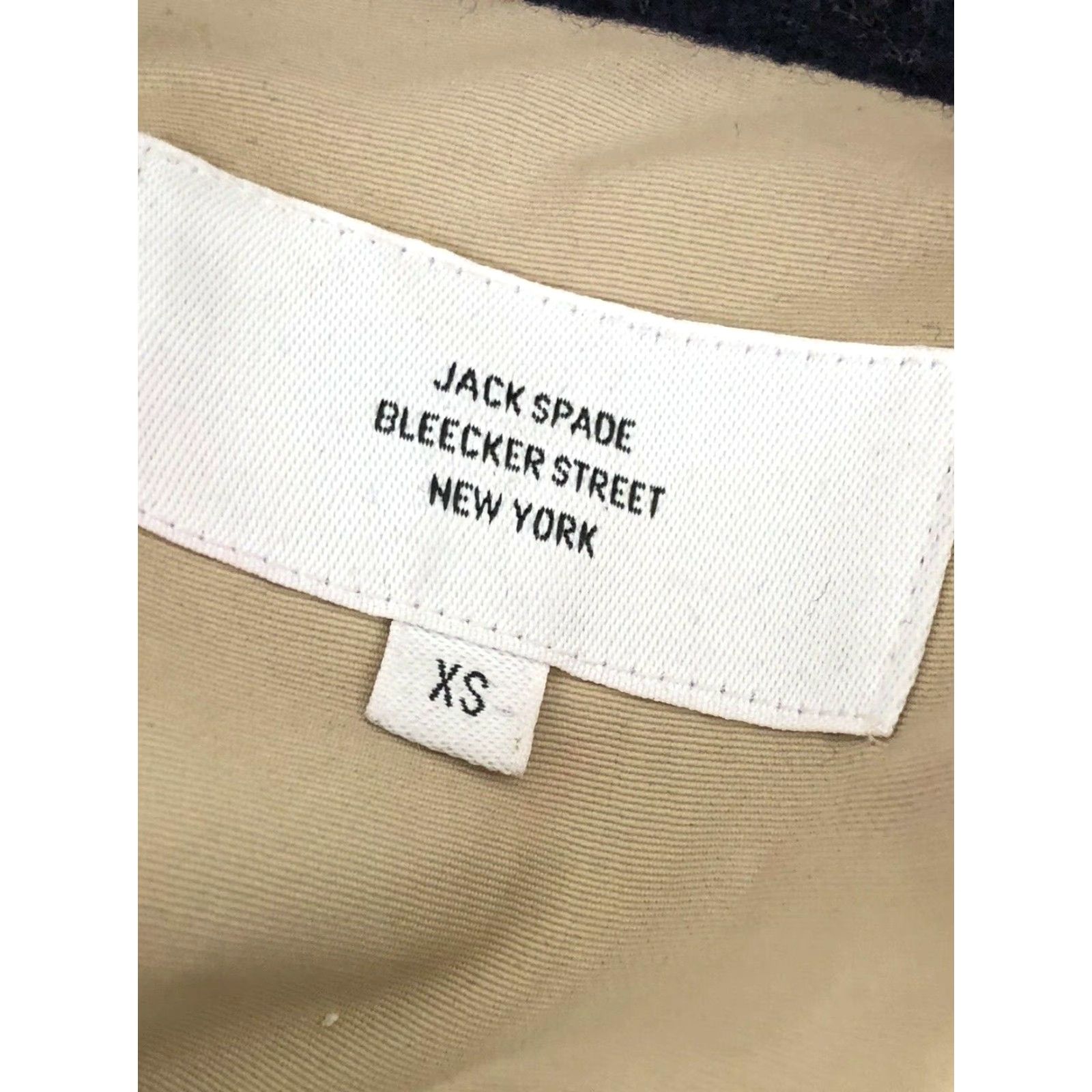 Vintage JACK SPADE Bleeker Street Jacket - Mens XS Navy 80% Wool, Wool Outer Shell, Regular Size, Blue, Coat, 90s? Size US XS / EU 42 / 0 - 5 Thumbnail