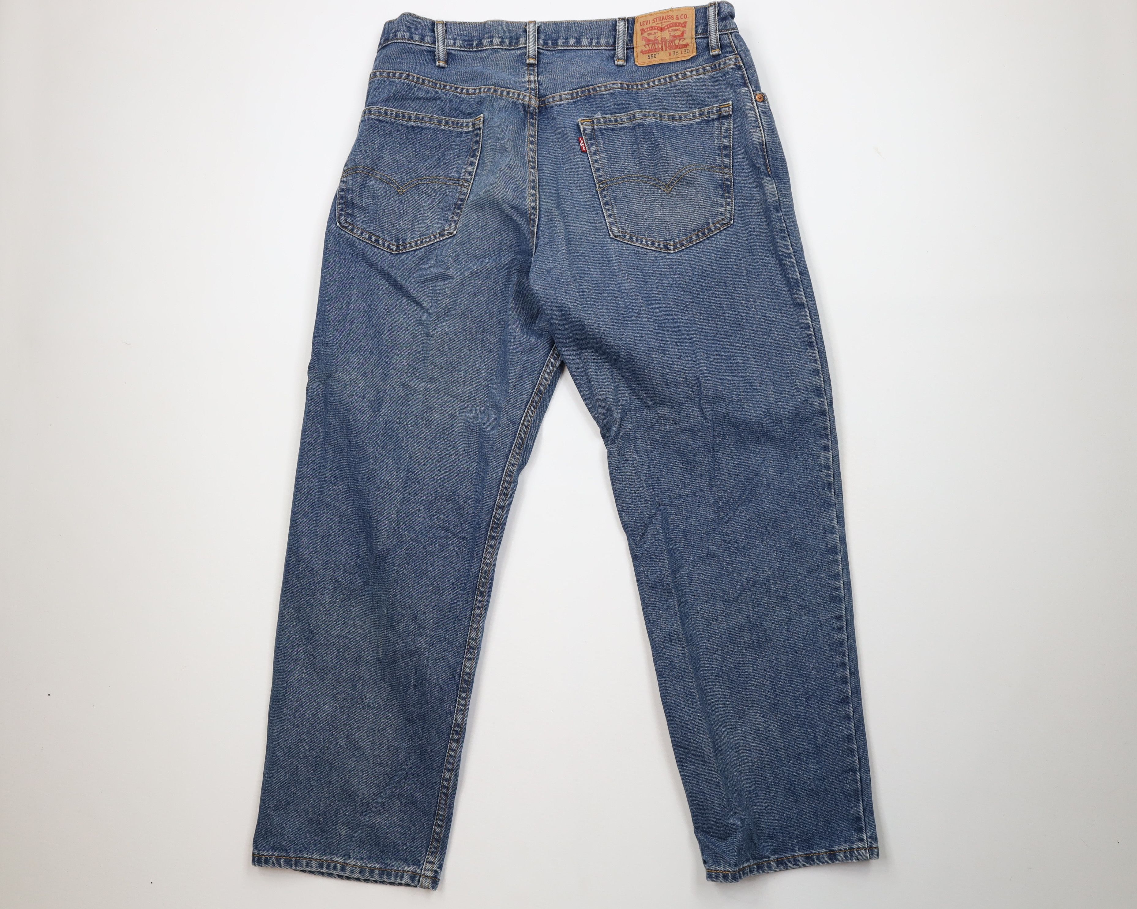 Levi's Vintage Y2K Levis 550 Relaxed Fit Denim Jeans Blue Cotton Size US 38 / EU 54 - 10 Thumbnail