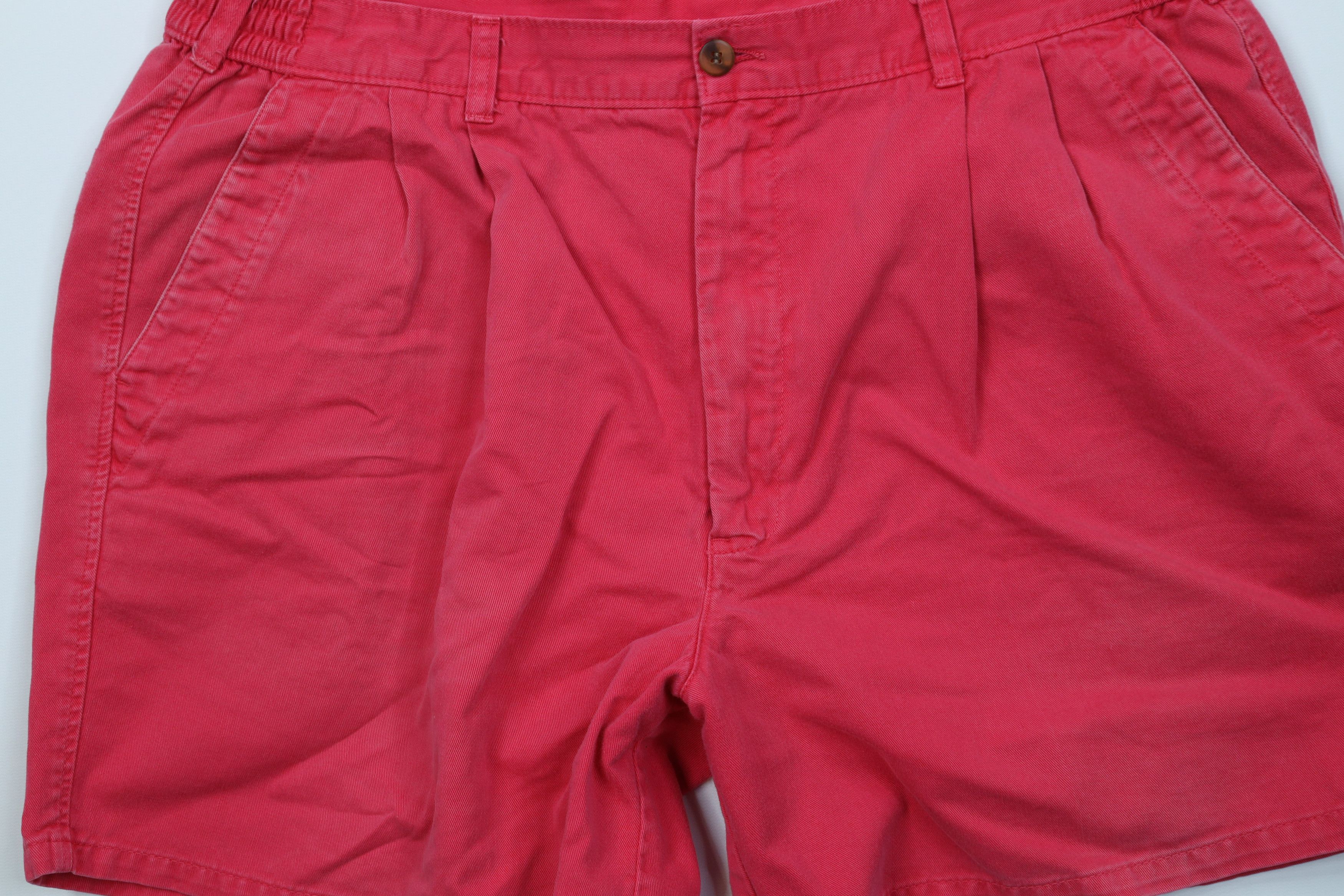 Vintage Vintage 90s Streetwear Above Knee Chino Shorts Pink Cotton Size US 38 / EU 54 - 3 Thumbnail