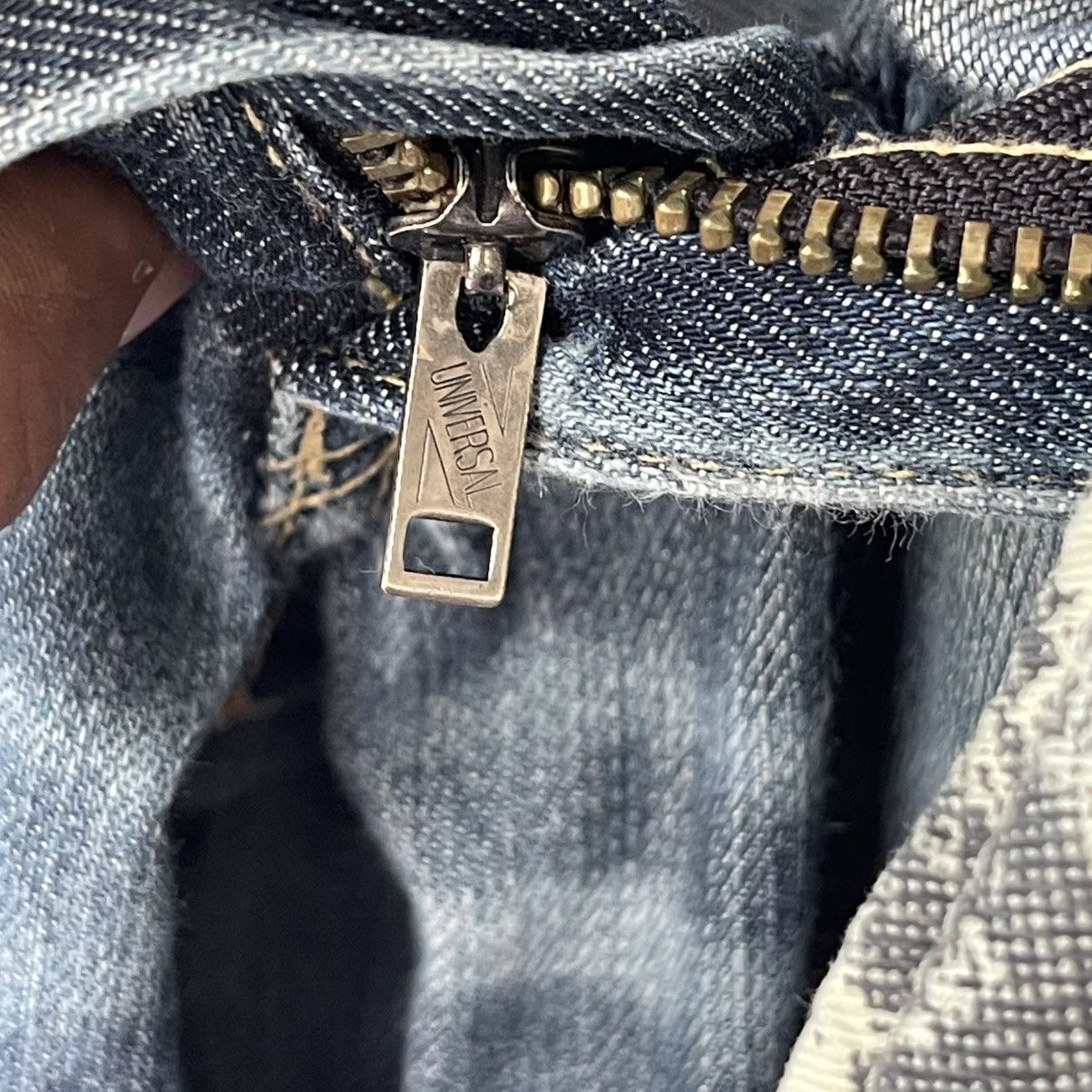 If Six Was Nine Thrashed L.G.B. Le Grand Bleu Skull Pocket Denim Jeans Size US 26 / EU 42 - 15 Thumbnail