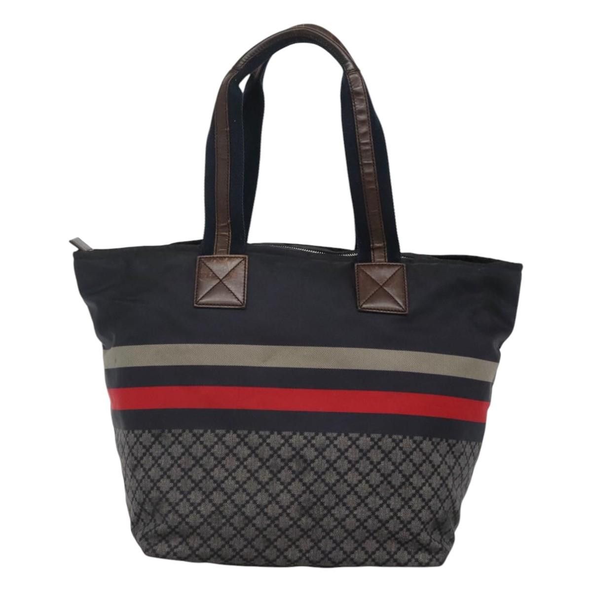 Gucci GUCCI Diamante Tote Bag Nylon Navy Silver Size ONE SIZE - 3 Thumbnail