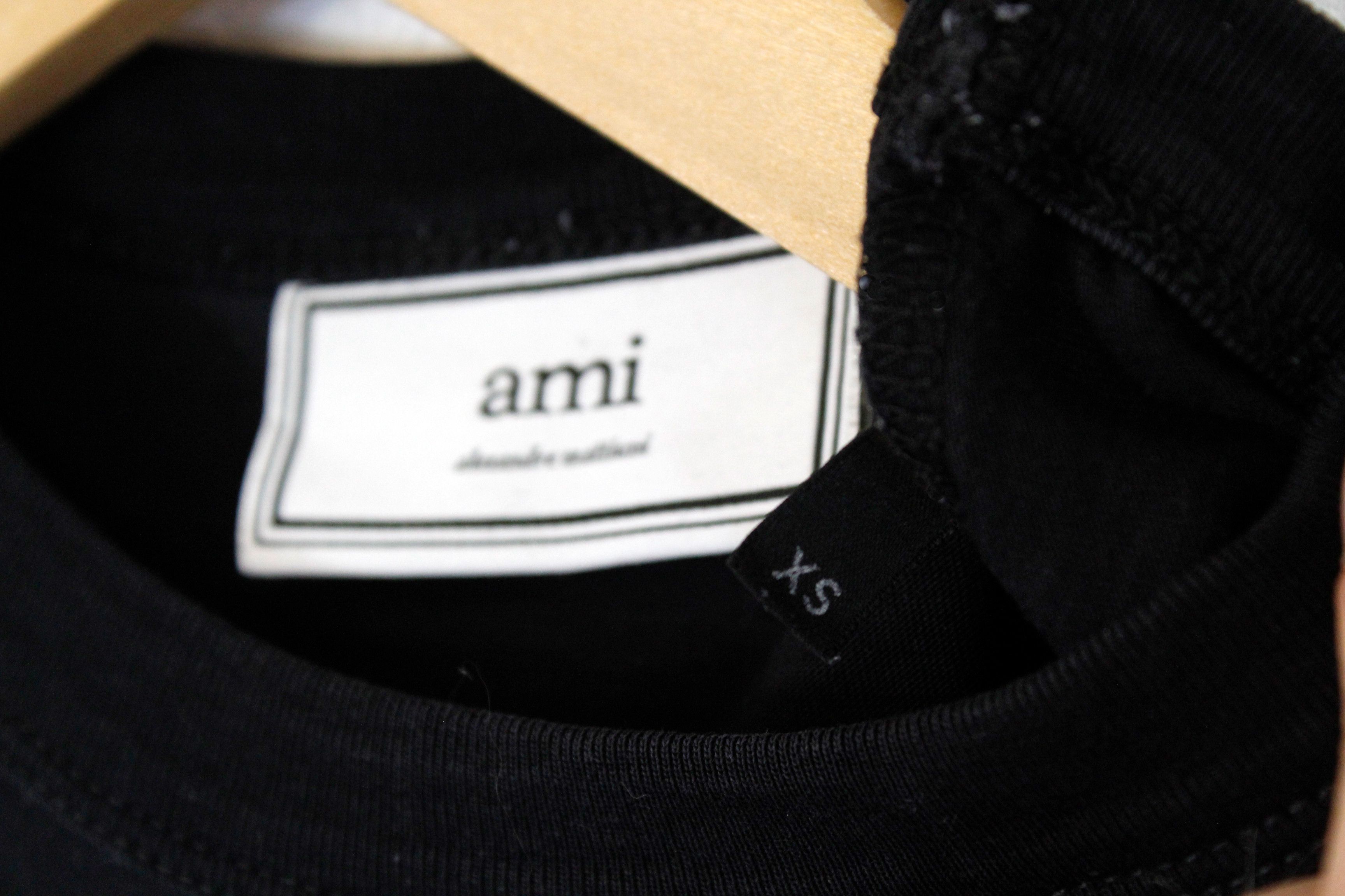 AMI Ami Paris Heart Chest Logo Tee Sleeveless Top Size US XS / EU 42 / 0 - 6 Thumbnail