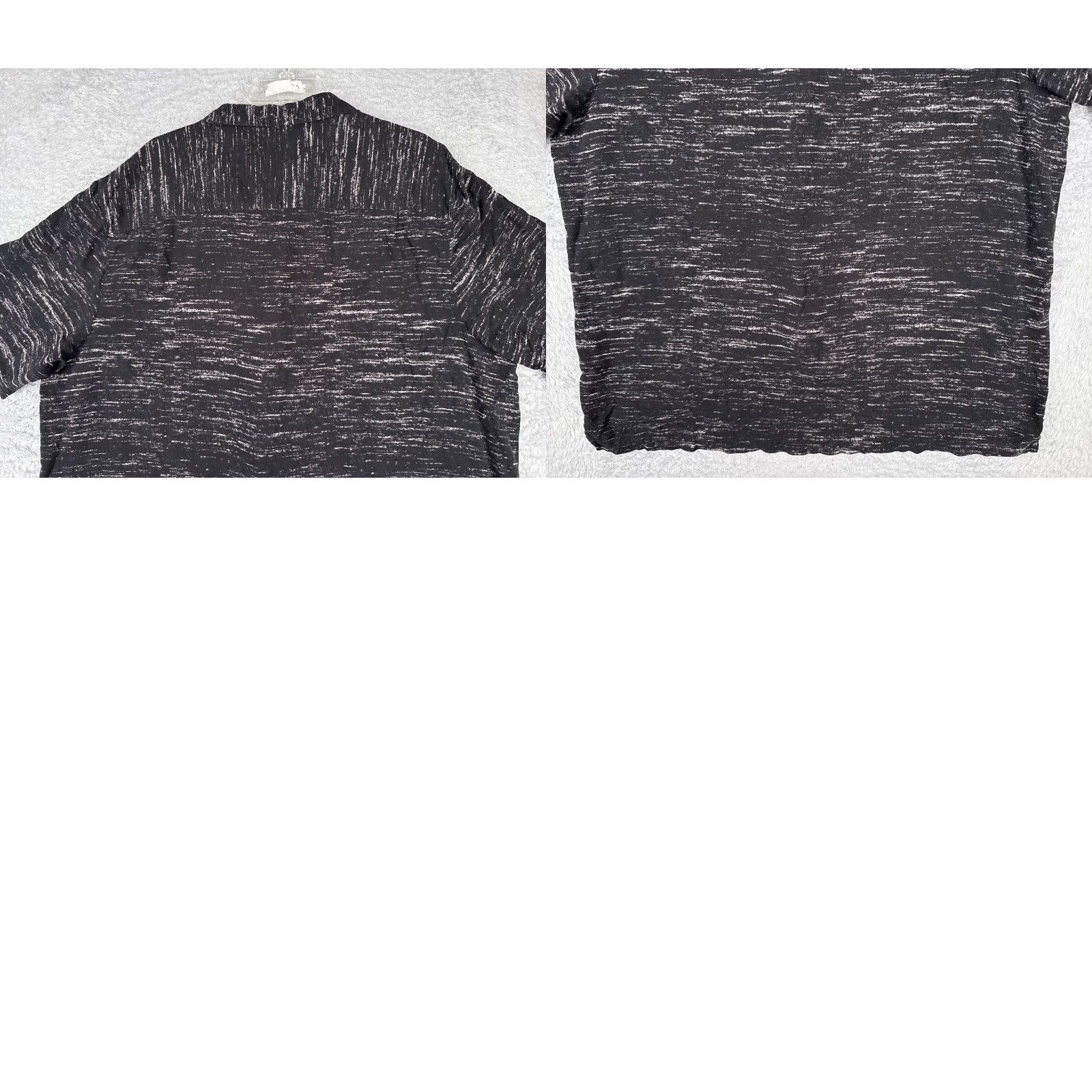 George George Shirt Men 2XL Black Floral Hawaiian Button-Up Rayon Casual Travel Size US XXL / EU 58 / 5 - 9 Thumbnail