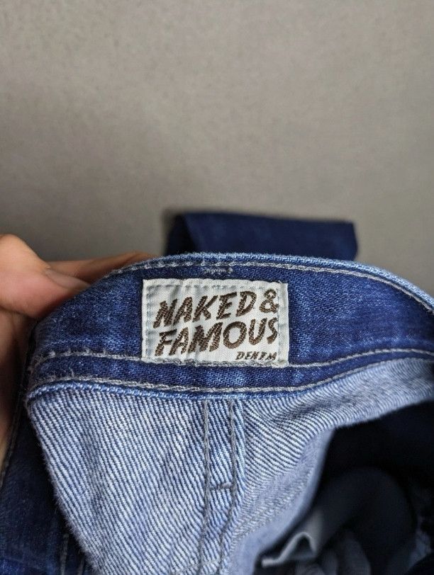 Naked & Famous Naked & Famous Selvedge Jeans Straight Denim Weird Guy 33x28 Size US 33 - 9 Thumbnail