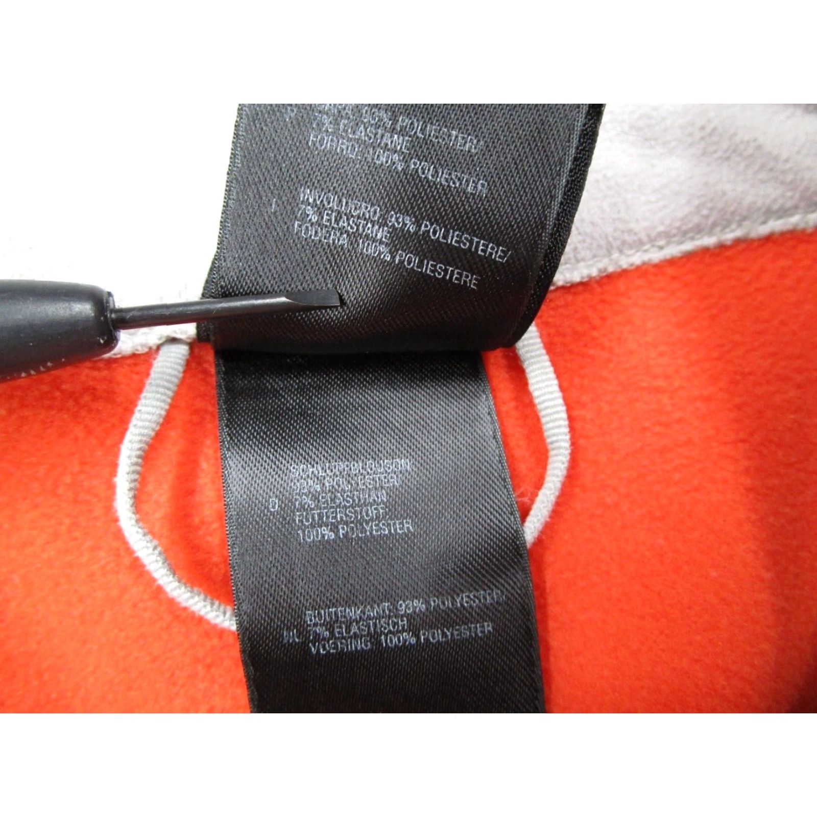 The North Face The North Face Jacket Women Large Orange Flight Series Full Zip TKA Stretch Pockets Logo Basic Jacket Fall Spring Winter Polyester Women Size L / US 10 / IT 46 - 4 Thumbnail
