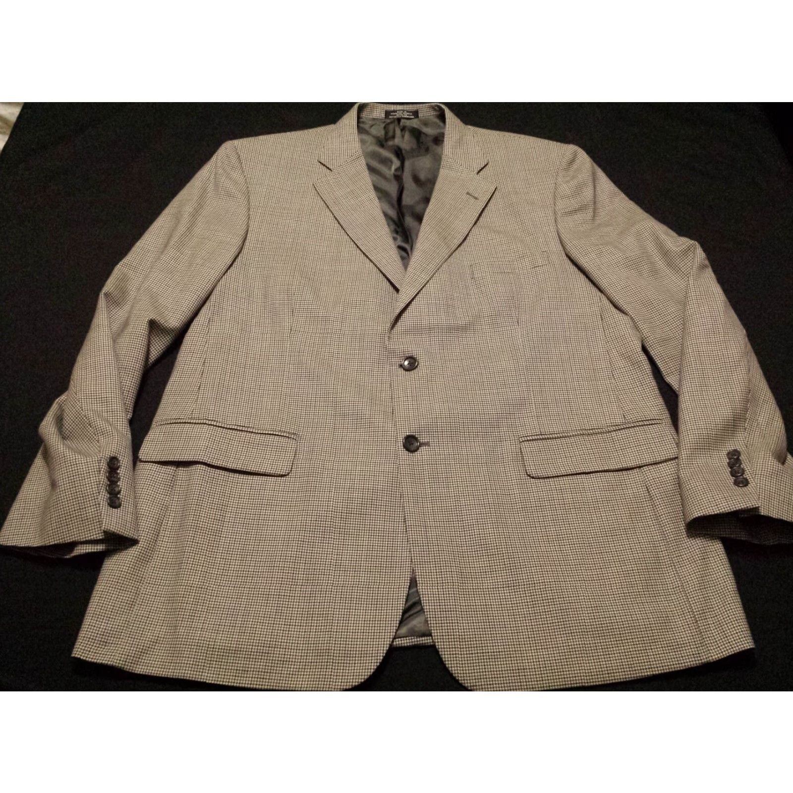 Stafford Stafford Blazer 46L Multicolor Plaid Wool Long Sleeve 2 Button Single-Breasted Mens Shirt Size US XXL / EU 58 / 5 - 2 Thumbnail