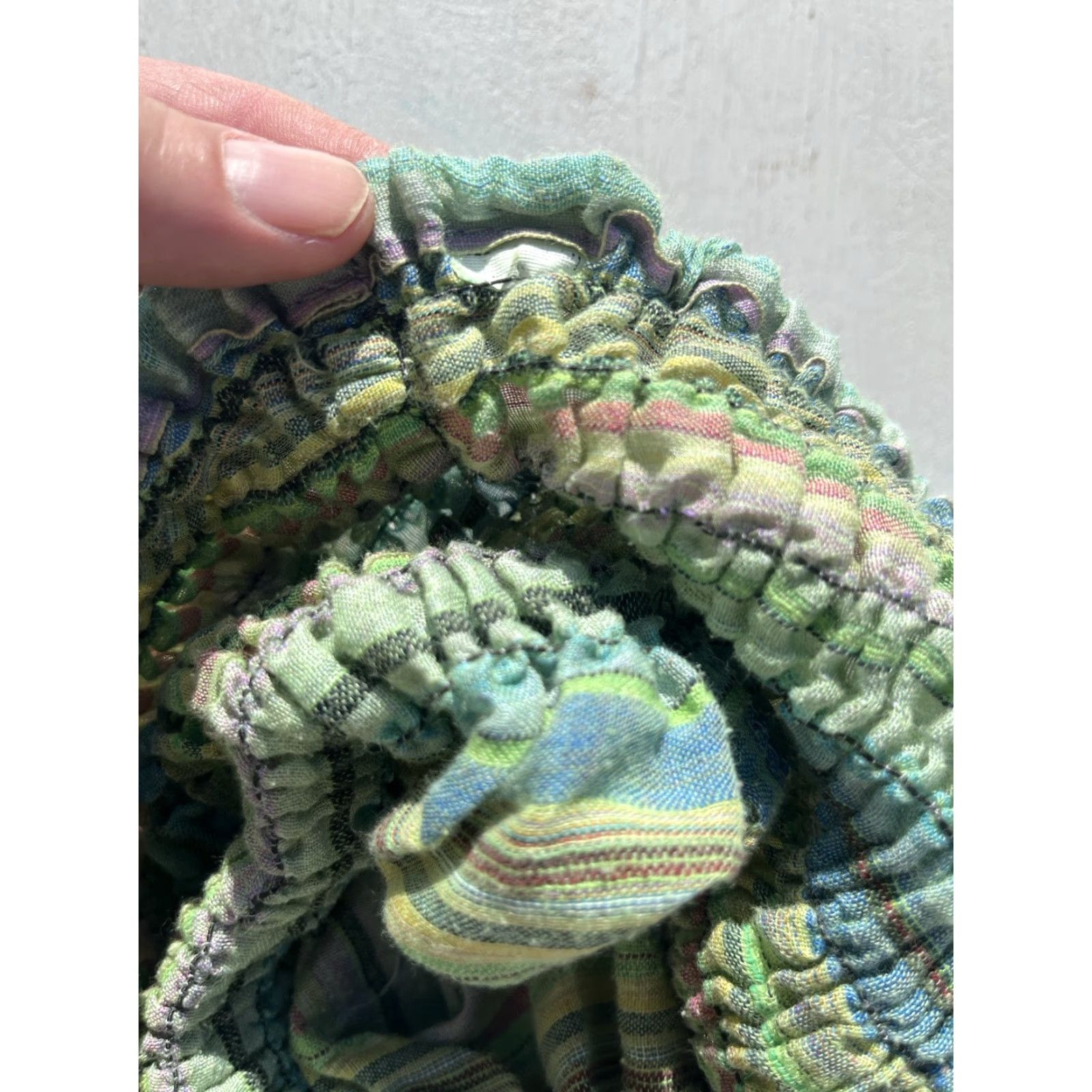 HARE Women's Pants Multicolor Harem OS Wide Baggy Parachute MC Hammer Hippie Pocket Size 42" / US 20 - 5 Thumbnail