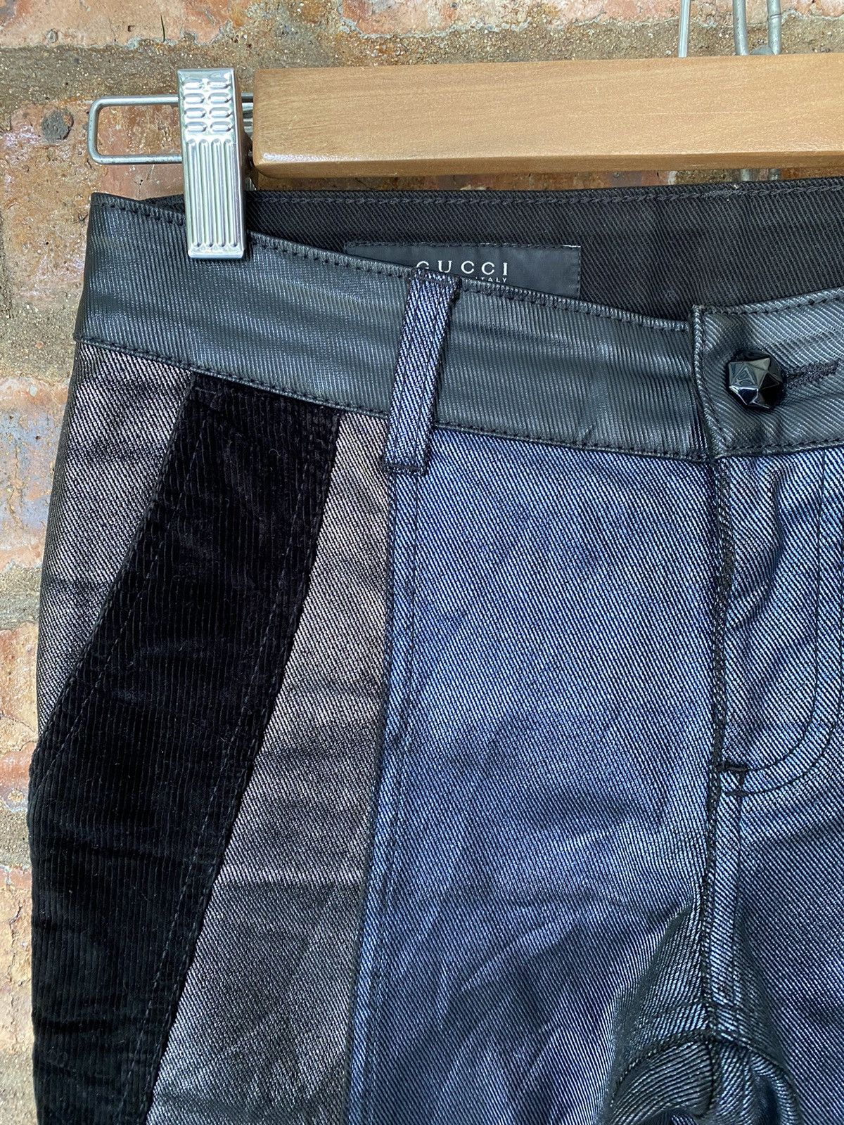 Gucci SS06 Gucci Wax Coated pants Size 28" / US 6 / IT 42 - 8 Thumbnail