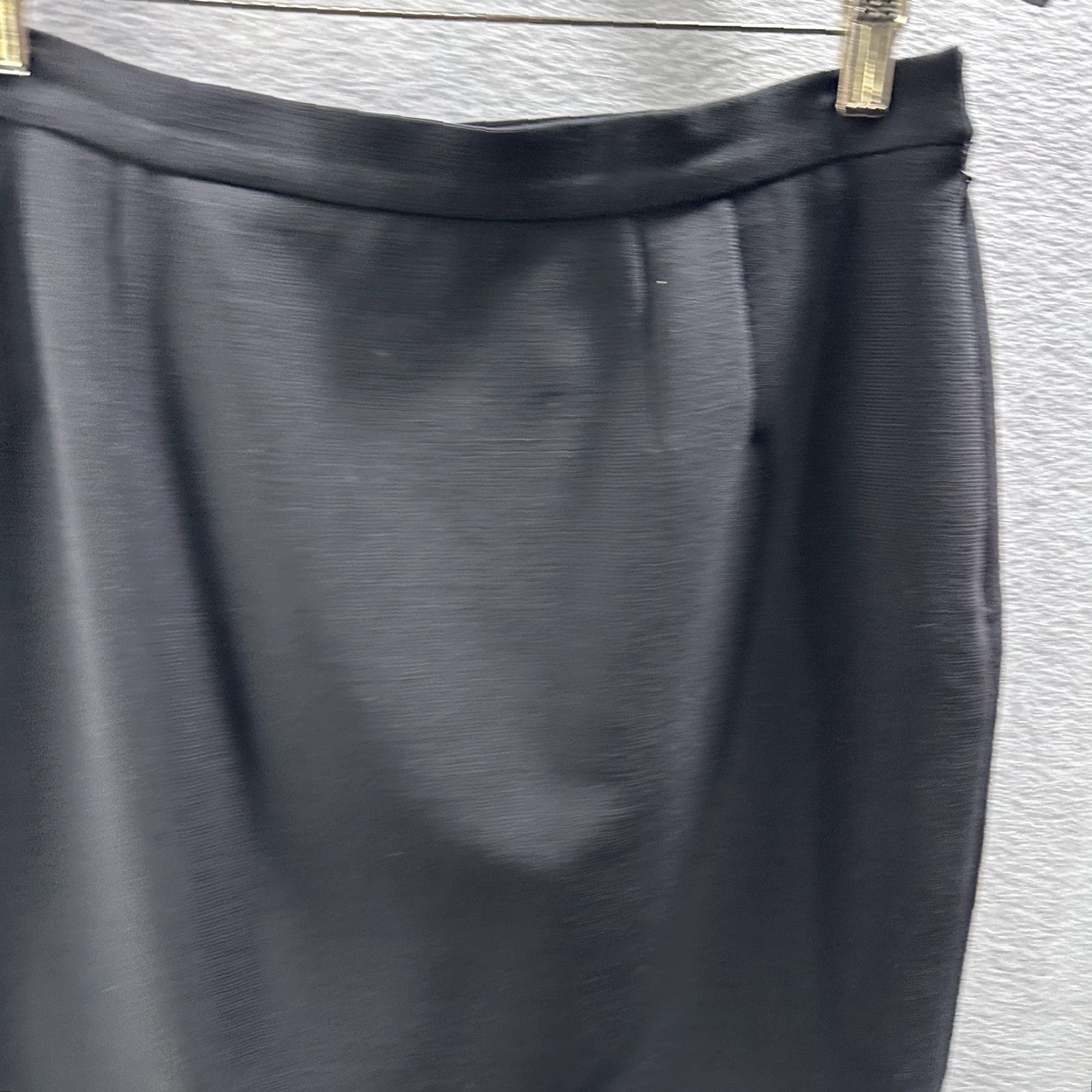 Valentino Valentino Pencil Skirt Womens 10 Black Silk Knit Mini 80s Preppy Size 32" / US 10 / IT 46 - 4 Thumbnail