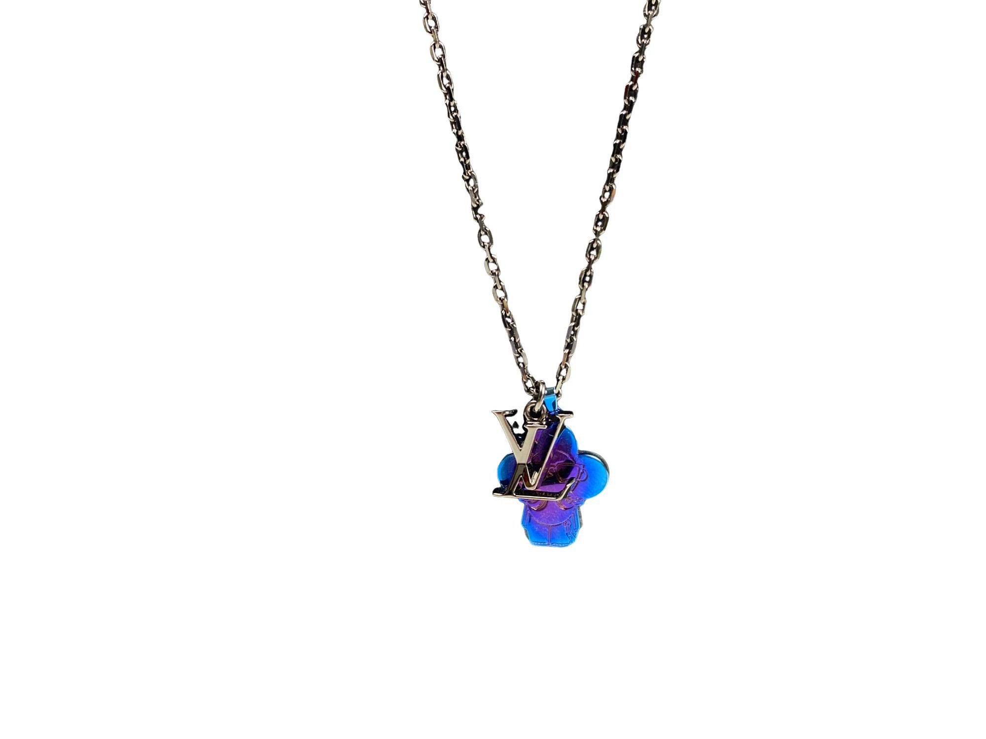Louis Vuitton LV Sound Vivienne Sunflower Quenched Metal Necklace Size ONE SIZE - 2 Thumbnail