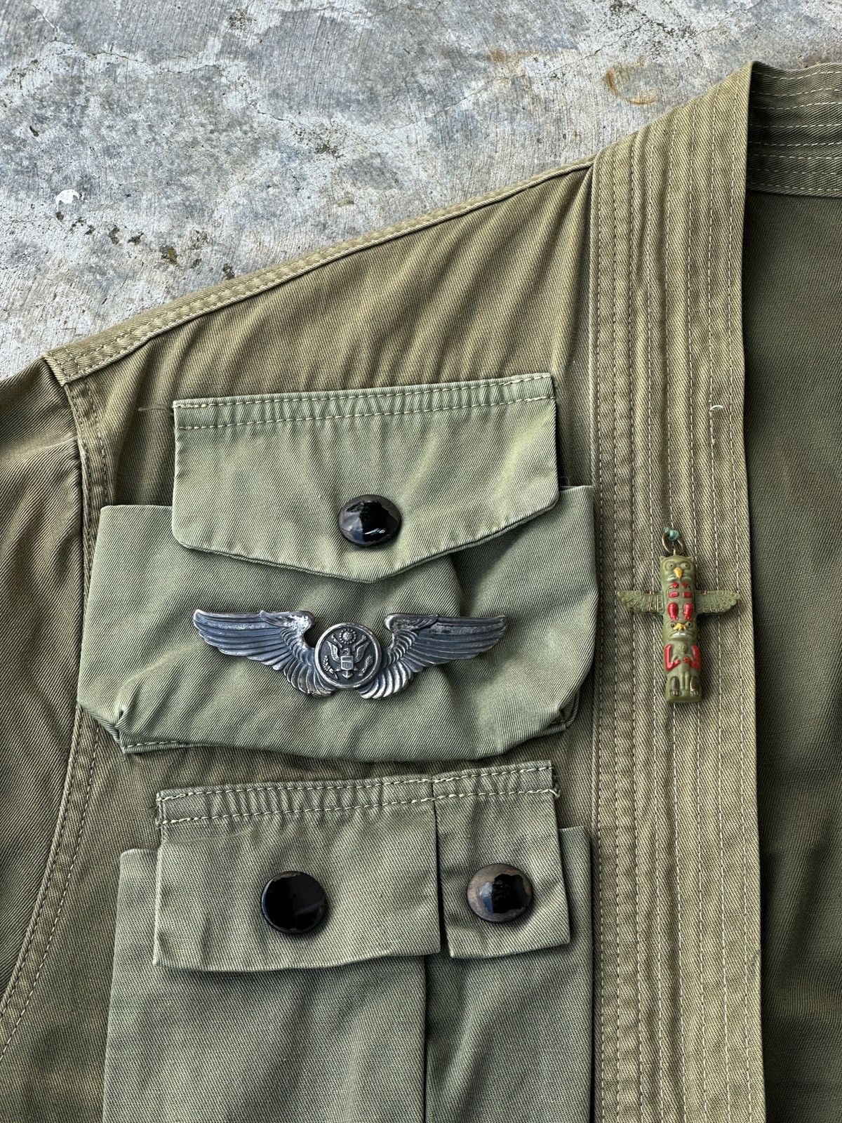 Kapital Kountry Remake Kimono yukata Military Fishing Cargo Jacket Size US M / EU 48-50 / 2 - 4 Thumbnail
