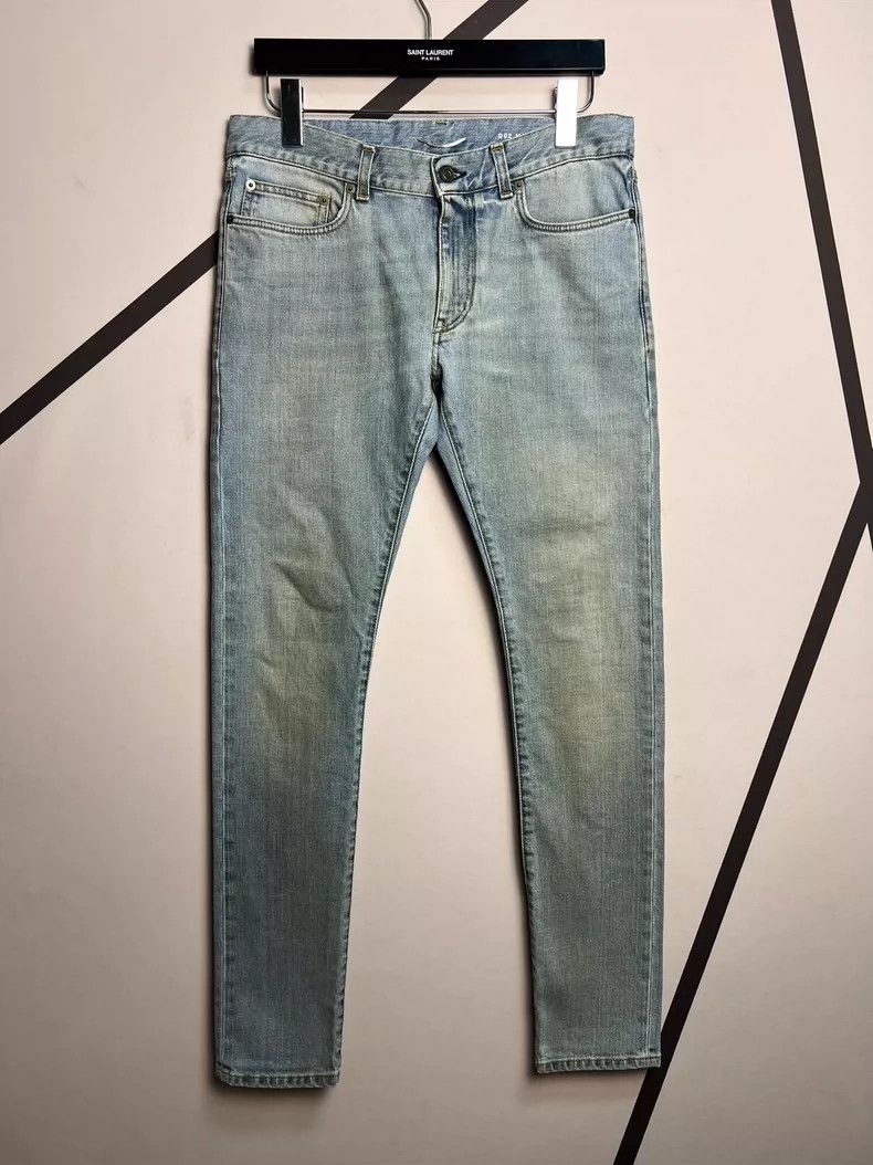 Saint Laurent Paris Saint Laurent Paris 13 Spring/Summer Light Blue Yellow Mud Size US 32 / EU 48 - 1 Thumbnail