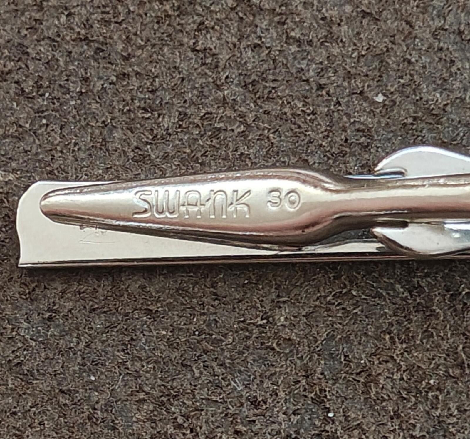 Other 1960s Silver Tone Art Deco Style Tie Bar Clip Cufflinks Set Size ONE SIZE - 7 Thumbnail