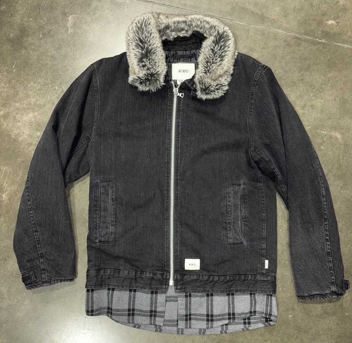 Wtaps Wtaps Denim Quilted Jacket w/ Detachable Fur Collar Size US M / EU 48-50 / 2 - 1 Thumbnail