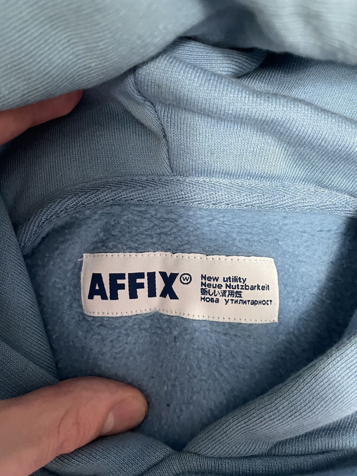 AFFXWRKS AFFIX New Utility Hoodie in Light Blue Size US M / EU 48-50 / 2 - 6 Thumbnail