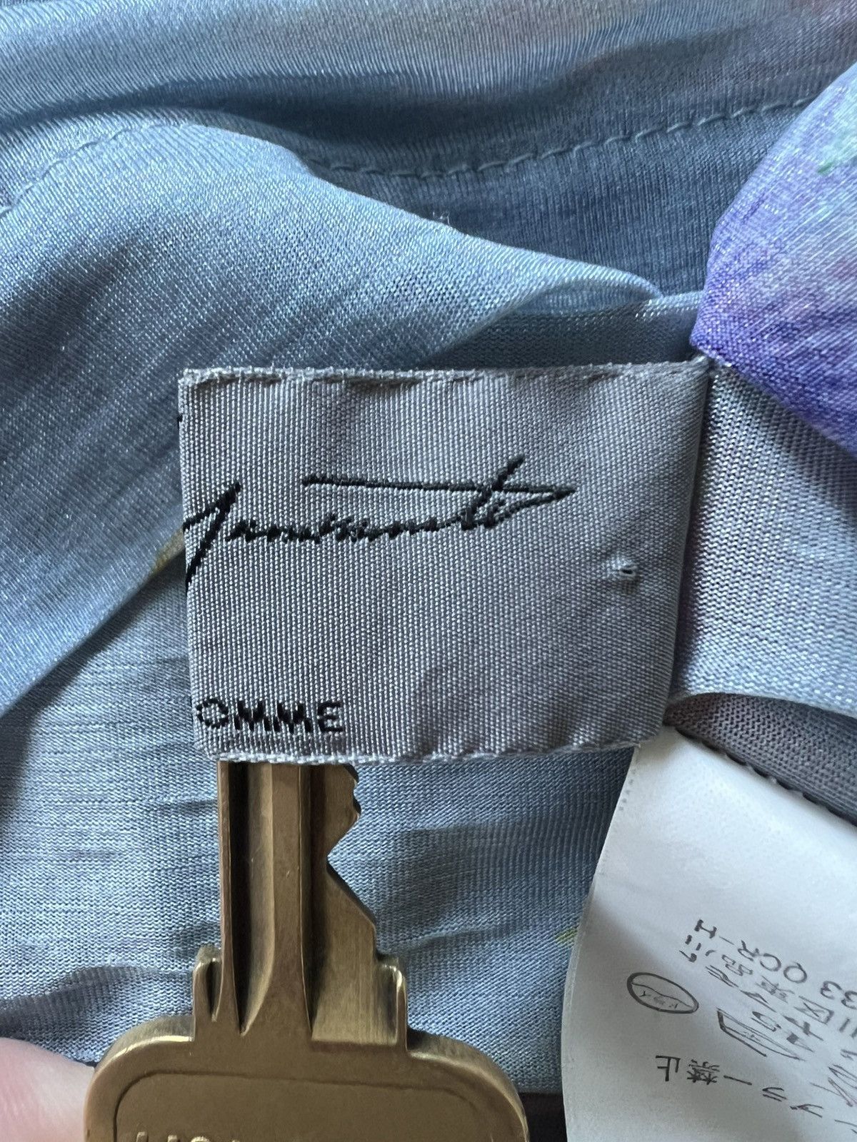 Yohji Yamamoto Yohji Yamamoto Pour Homme SS02 Floral Mesh Long Sleeve Shirt Size US L / EU 52-54 / 3 - 5 Thumbnail