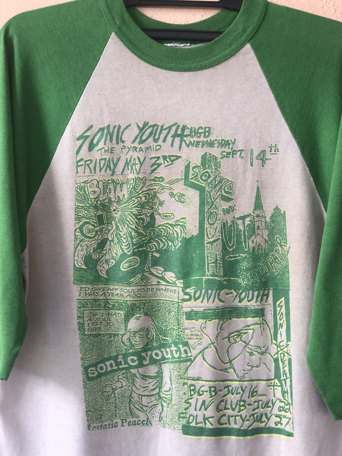 トップス 90's SOFFE SHIRTS SONIC YOUTH Raglan Tee 90 s SOFFE SHIRTS SONIC YOUTH Raglan Tee T-shirt | eBay