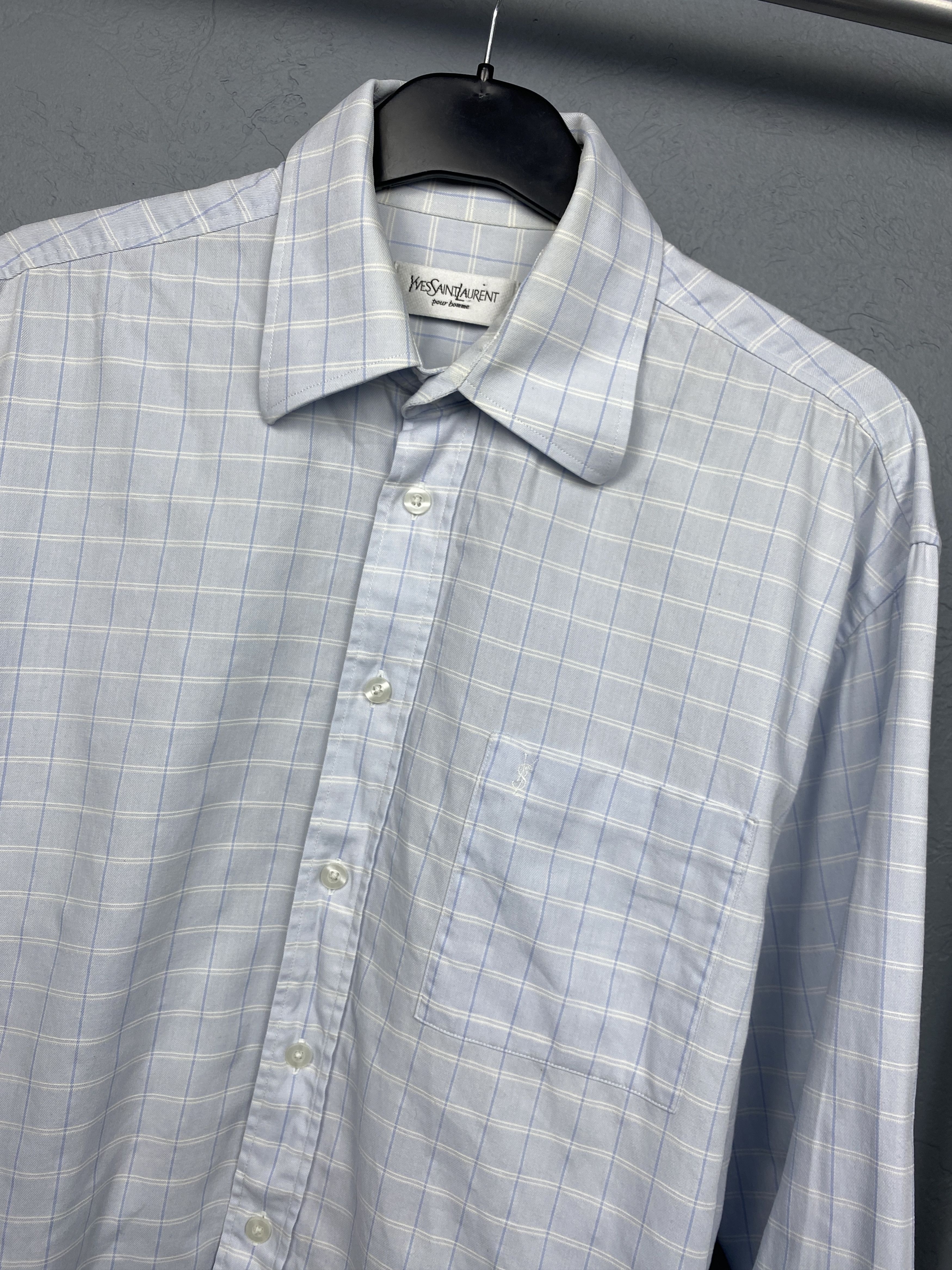 Yves Saint Laurent Yves Saint Laurent YSL Mens Long Sleeve Shirt Size US L / EU 52-54 / 3 - 2 Thumbnail