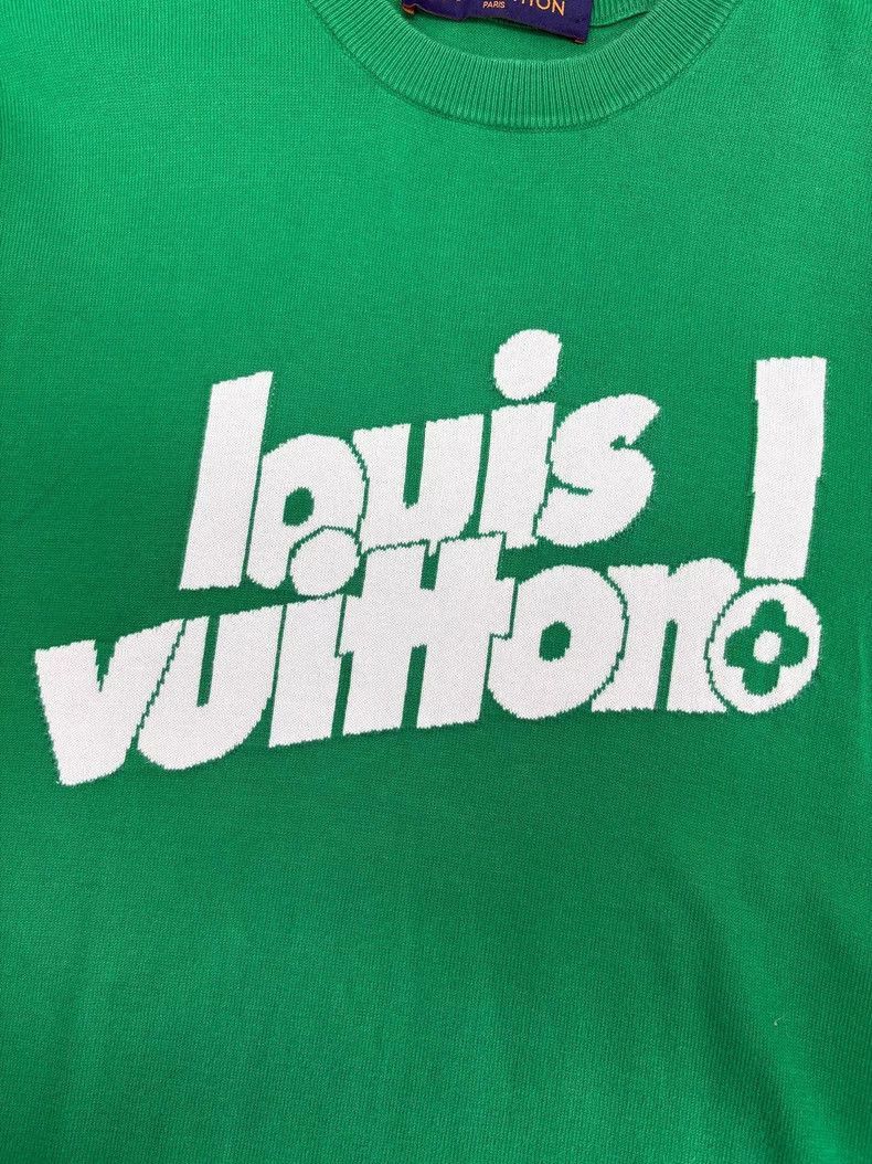 Louis Vuitton Louis Vuitton Green Knit Logo Short Sleeve -2505 Size US S / EU 44-46 / 1 - 3 Thumbnail