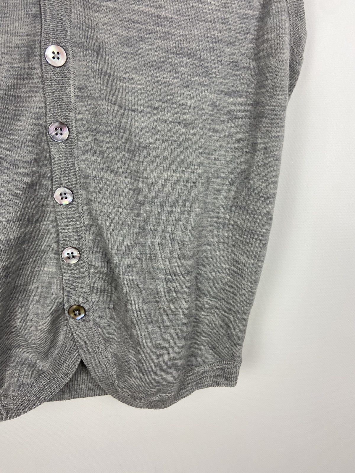 Designer × Suitsupply Suitsupply Gray Button Wool Vest Mens Size US S / EU 44-46 / 1 - 8 Thumbnail