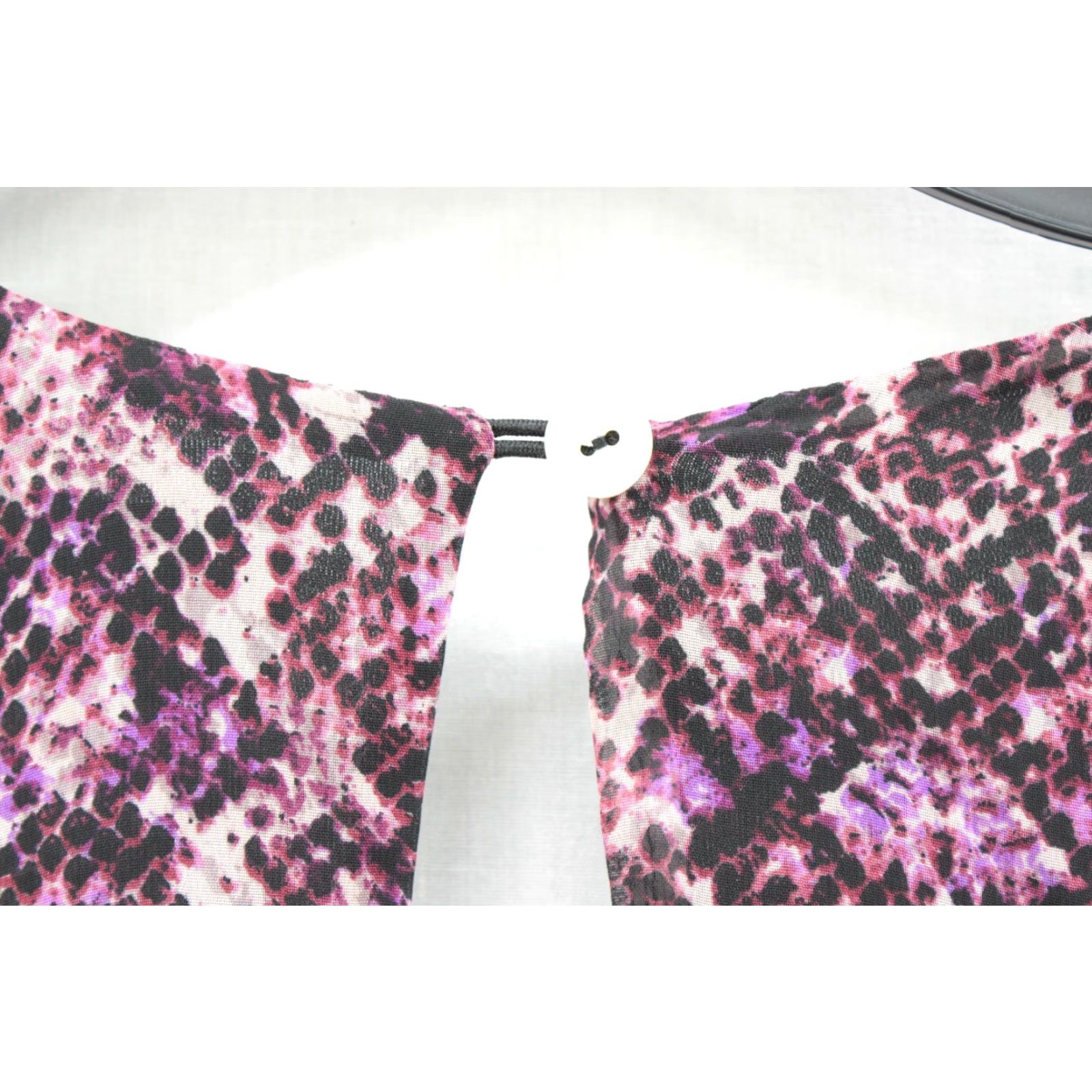 Show Me Your MuMu VINTAGE Show Me Your MUMU Tunic Top Womens Purple Jewel of the Nile Snake Print Boho Blouse L Purple Balloon Sleeve Size L / US 10 / IT 46 - 4 Thumbnail