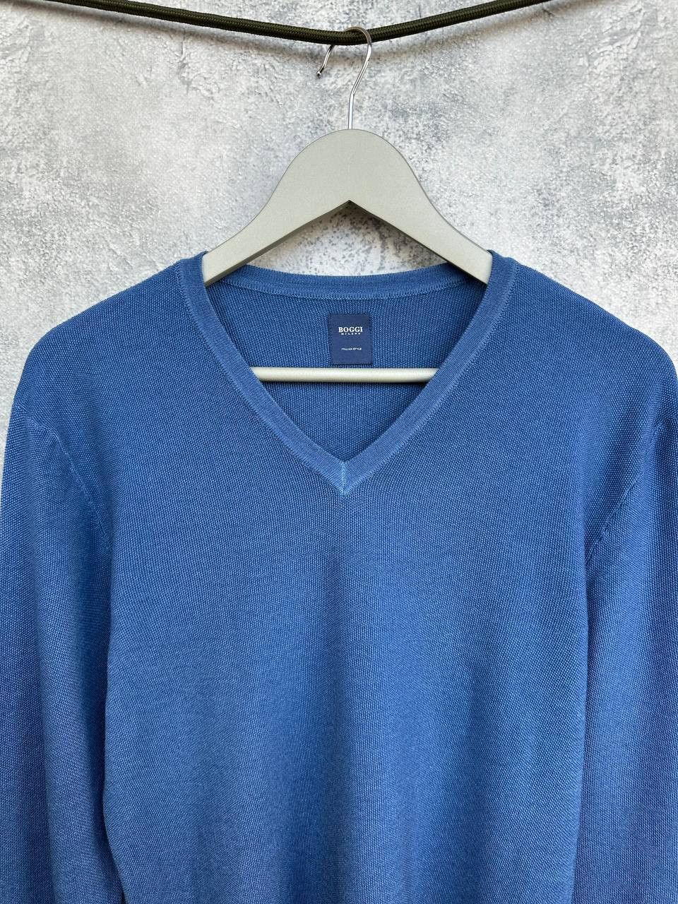 Boggi Boggi Milano Knit V-Neck Wool Sweater Jumper Italian Style Size US M / EU 48-50 / 2 - 4 Thumbnail