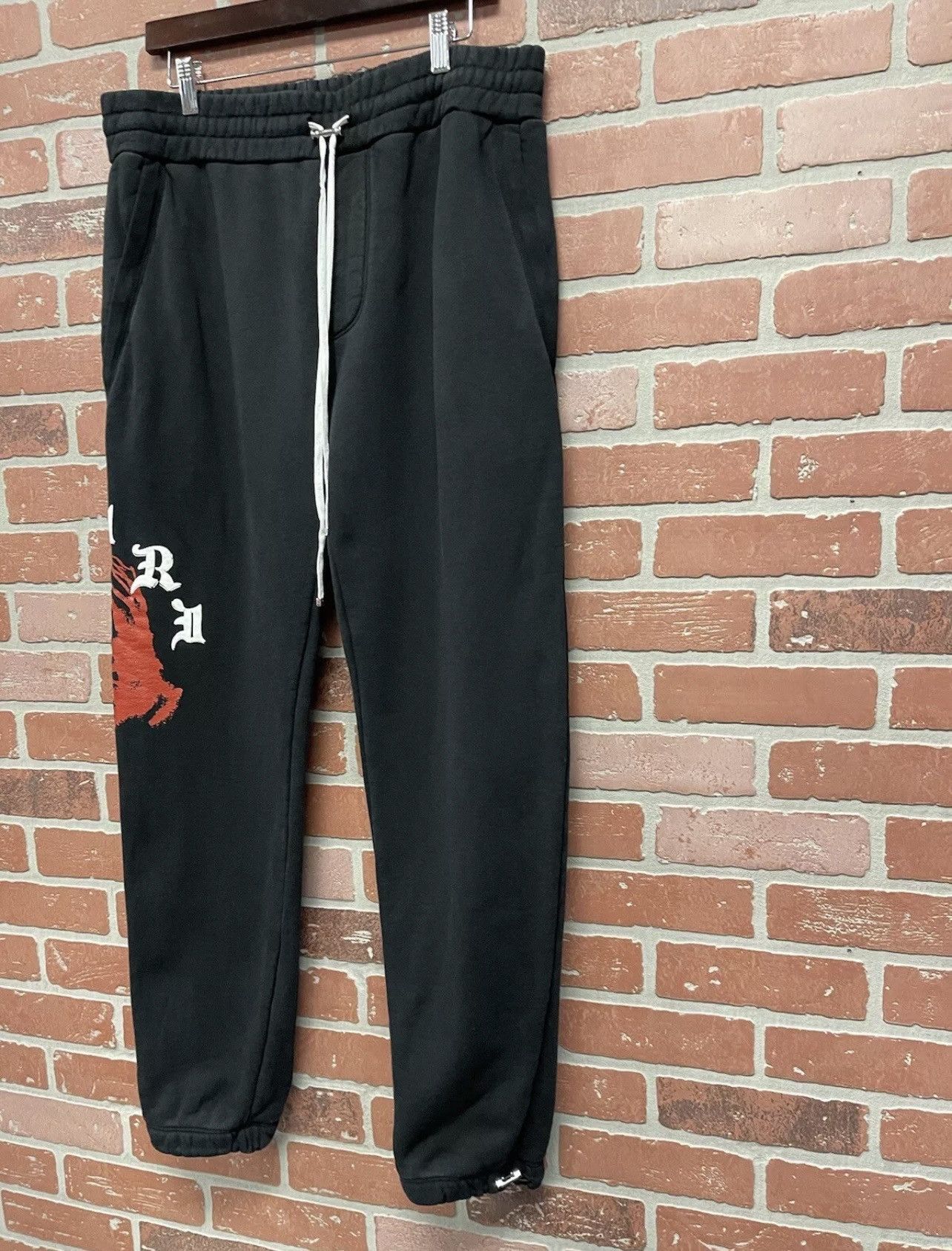 Amiri Size XL - Amiri Men’s Wes Lang Solar Kings Black Sweatpants Size US 36 / EU 52 - 3 Thumbnail