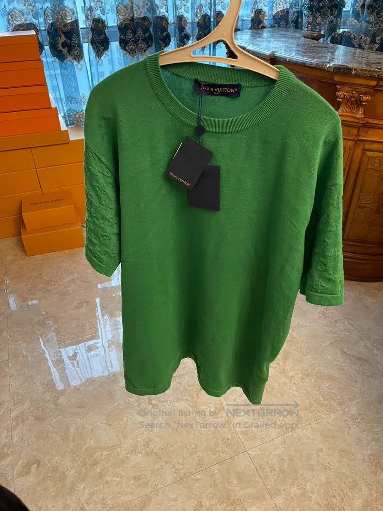 Louis Vuitton Louis Vuitton green short sleeves Size US XL / EU 56 / 4 - 1 Thumbnail